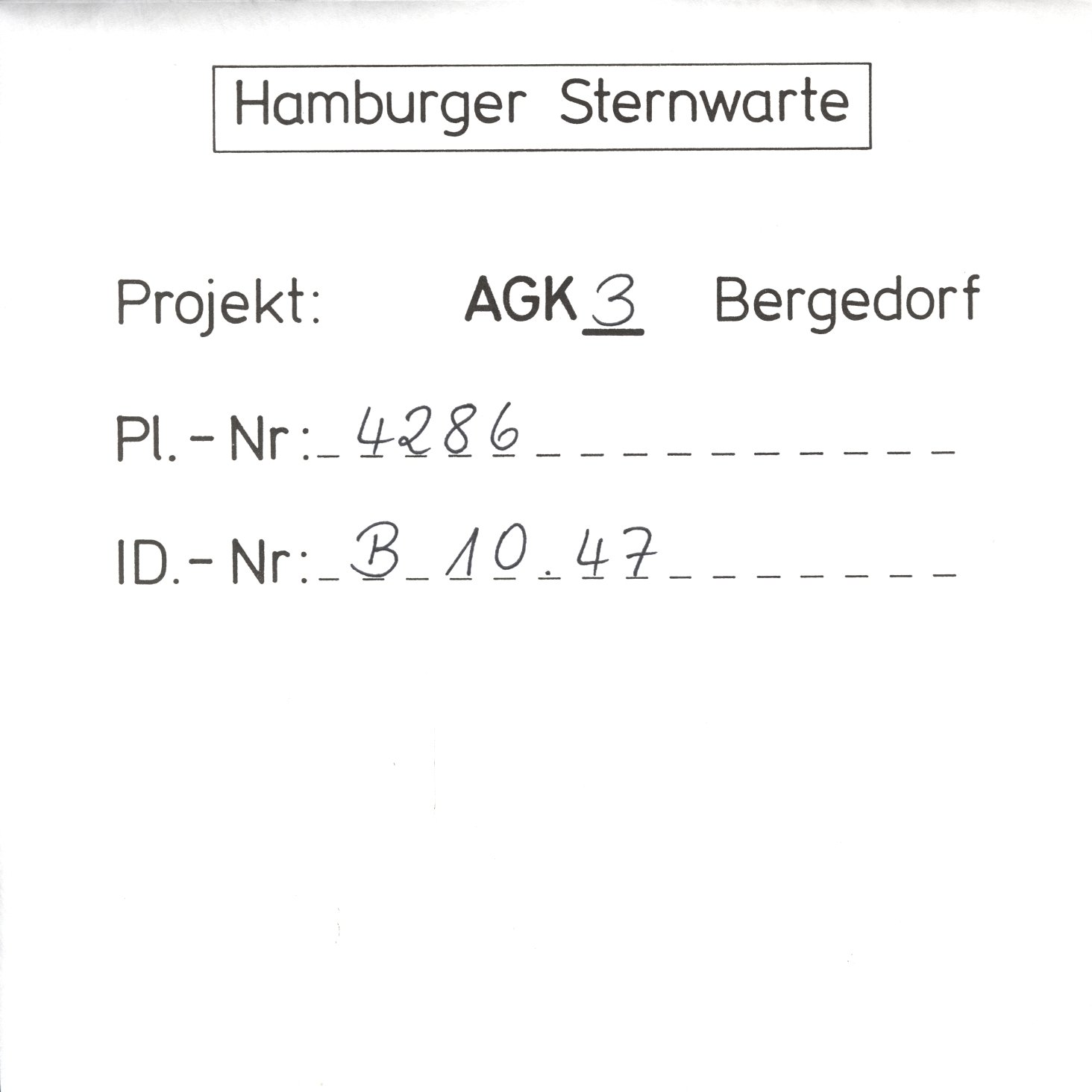Plattenhuelle AG04286