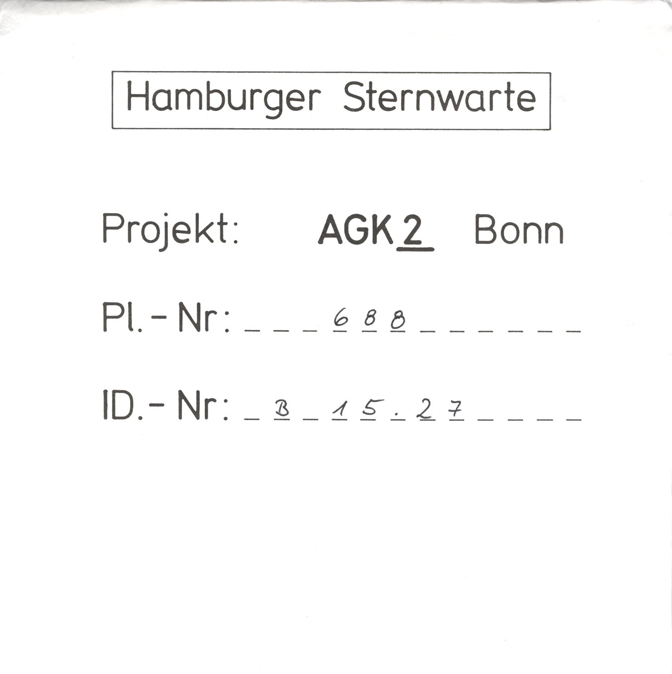 Plattenhuelle AGB0688