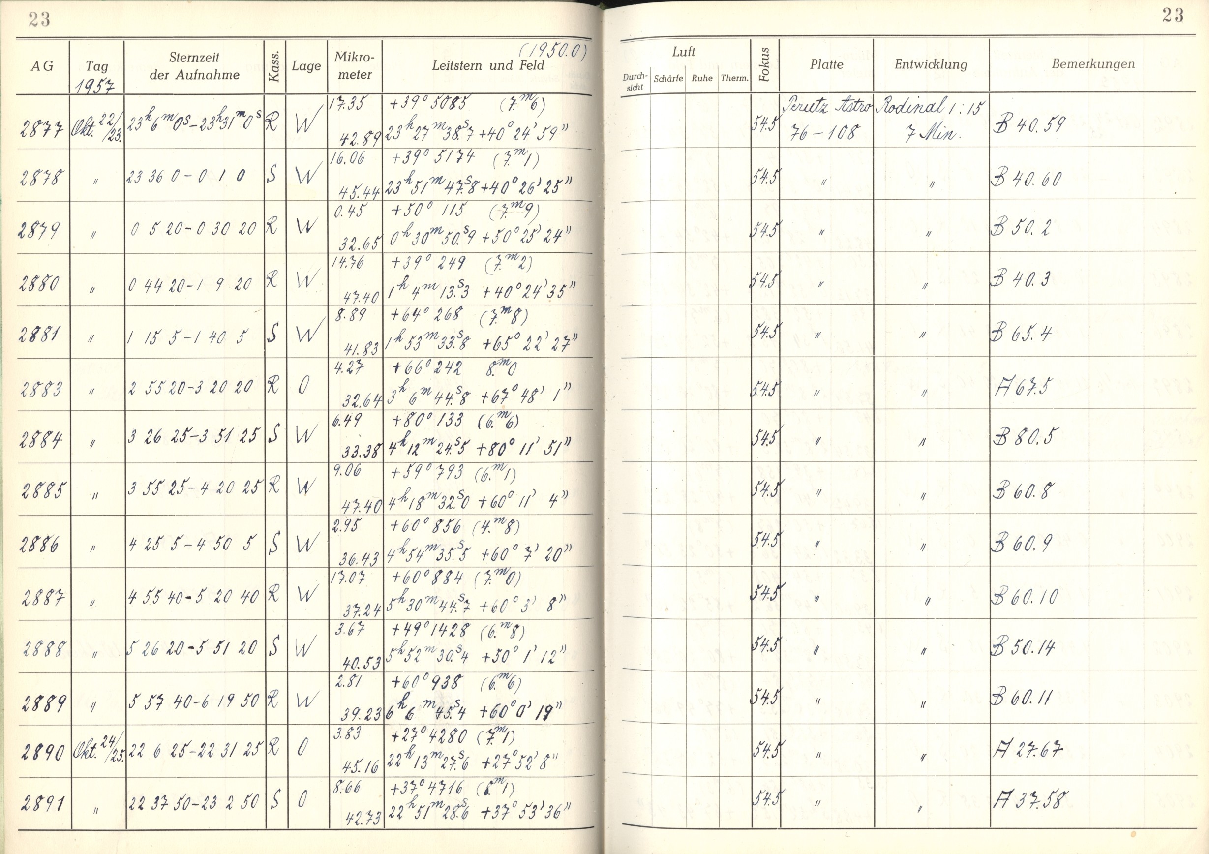 Plattenverzeichnis: ganze Seite02887