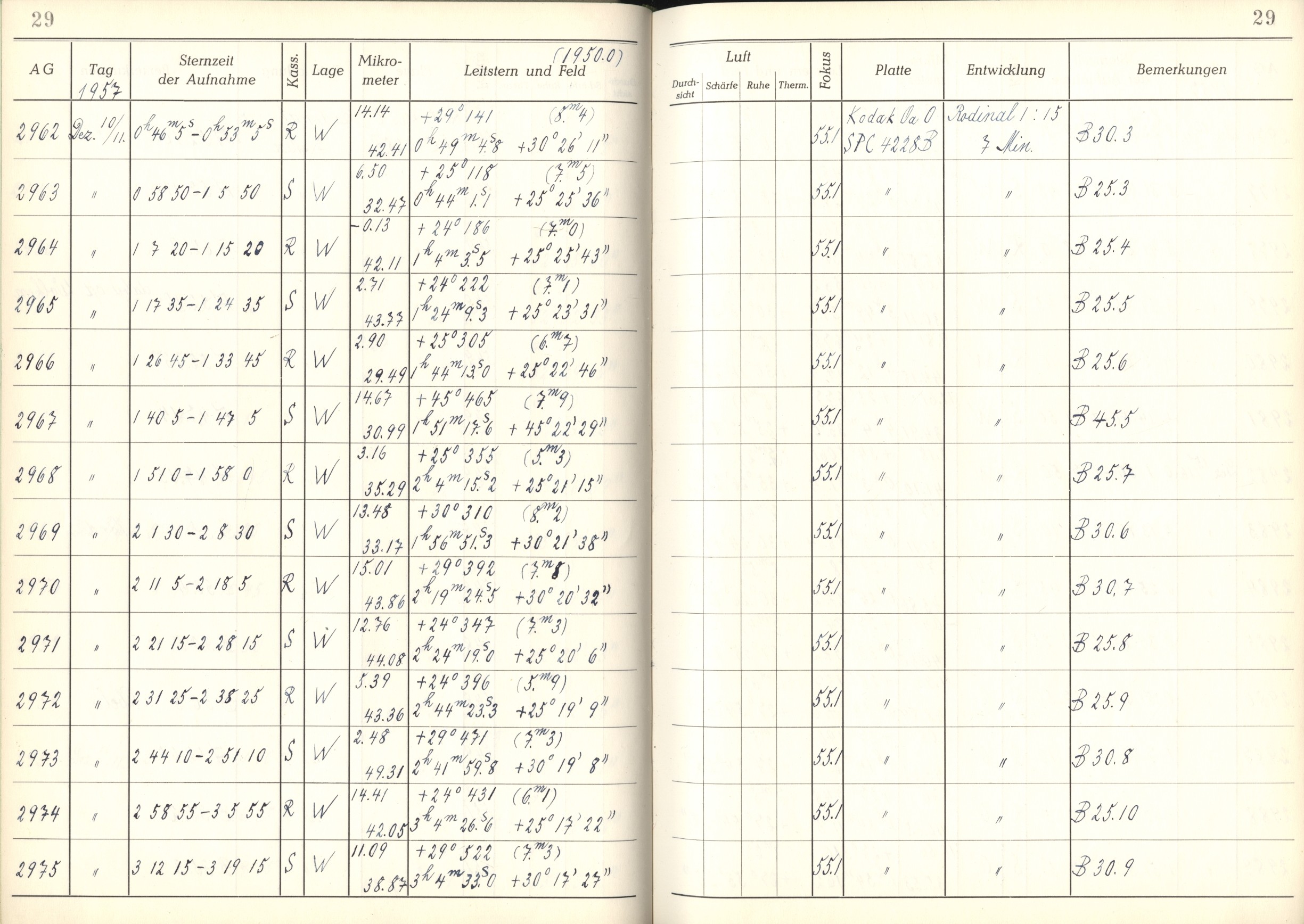 Plattenverzeichnis: ganze Seite02964