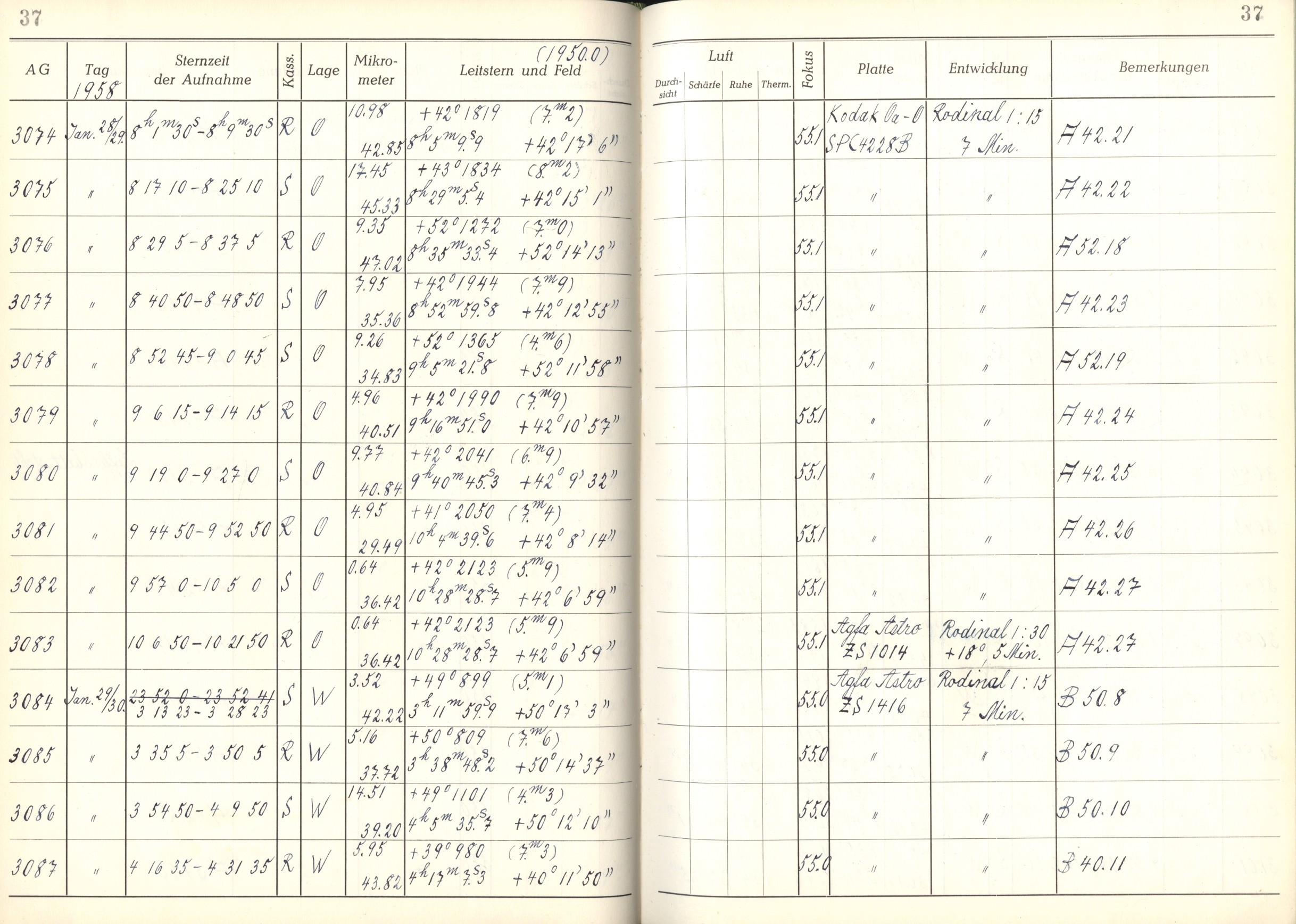 Plattenverzeichnis: ganze Seite03081