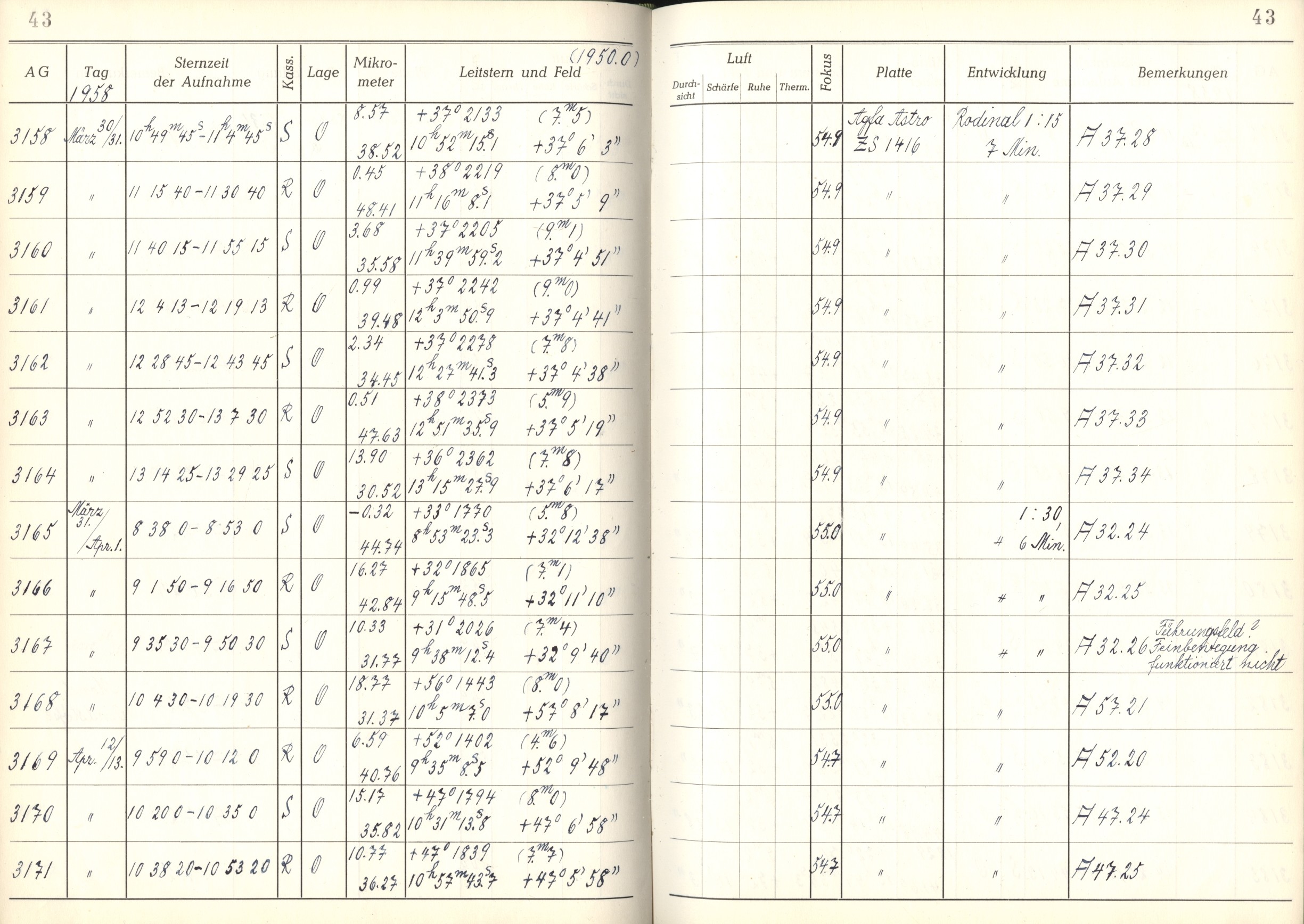 Plattenverzeichnis: ganze Seite03159