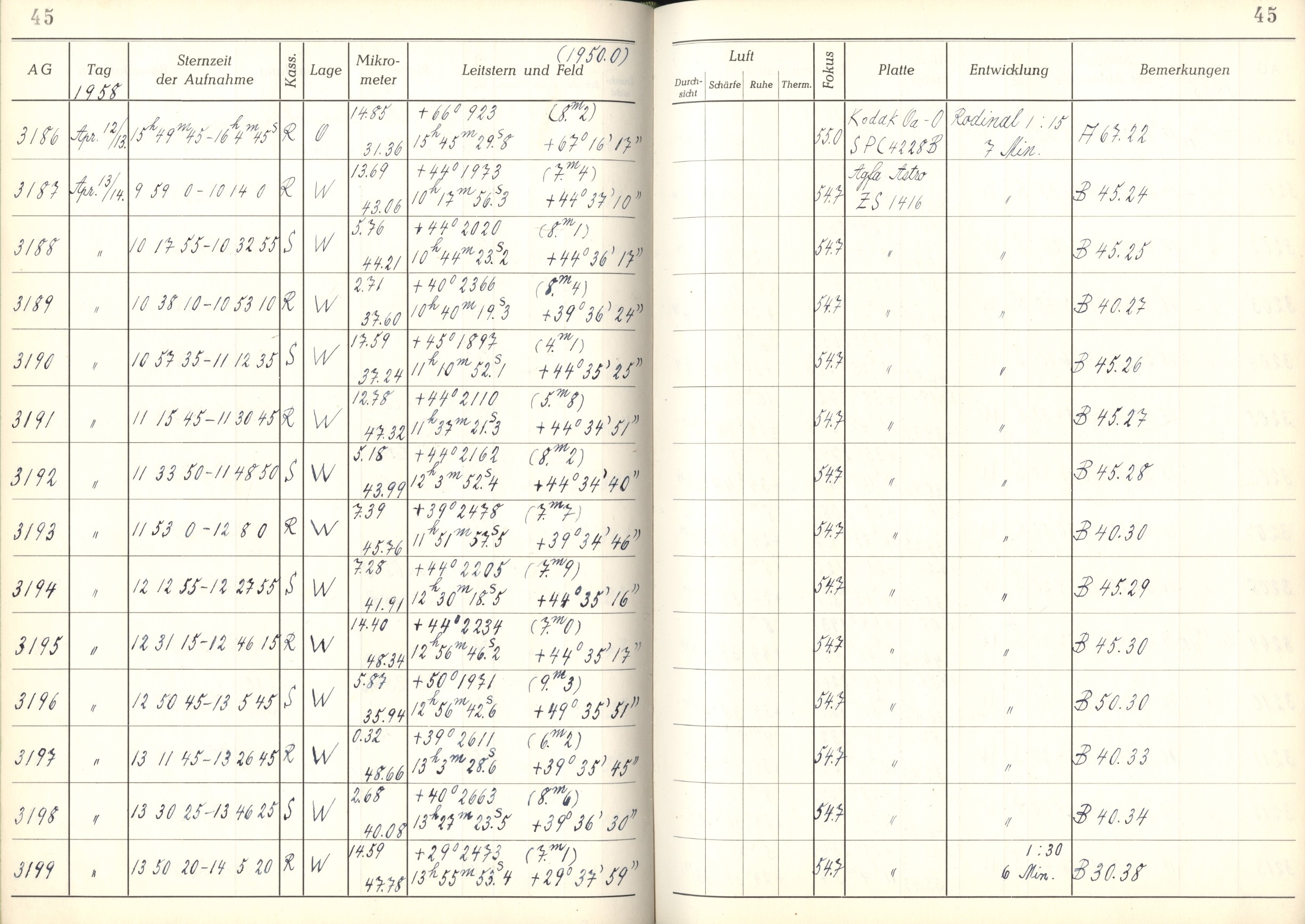 Plattenverzeichnis: ganze Seite03195