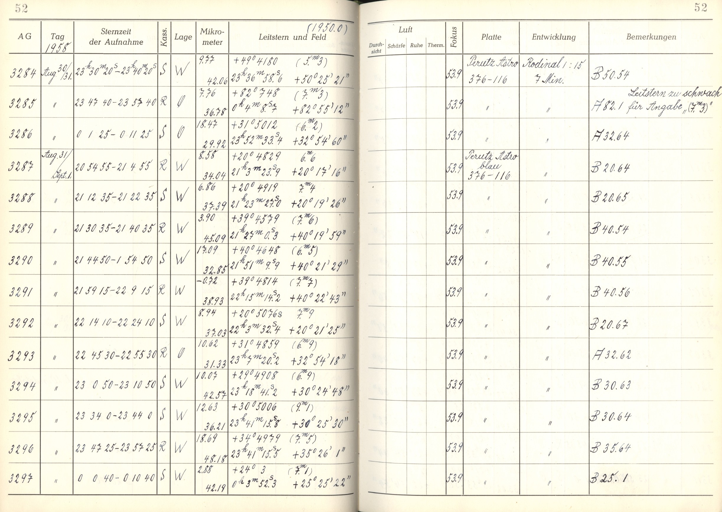 Plattenverzeichnis: ganze Seite03287