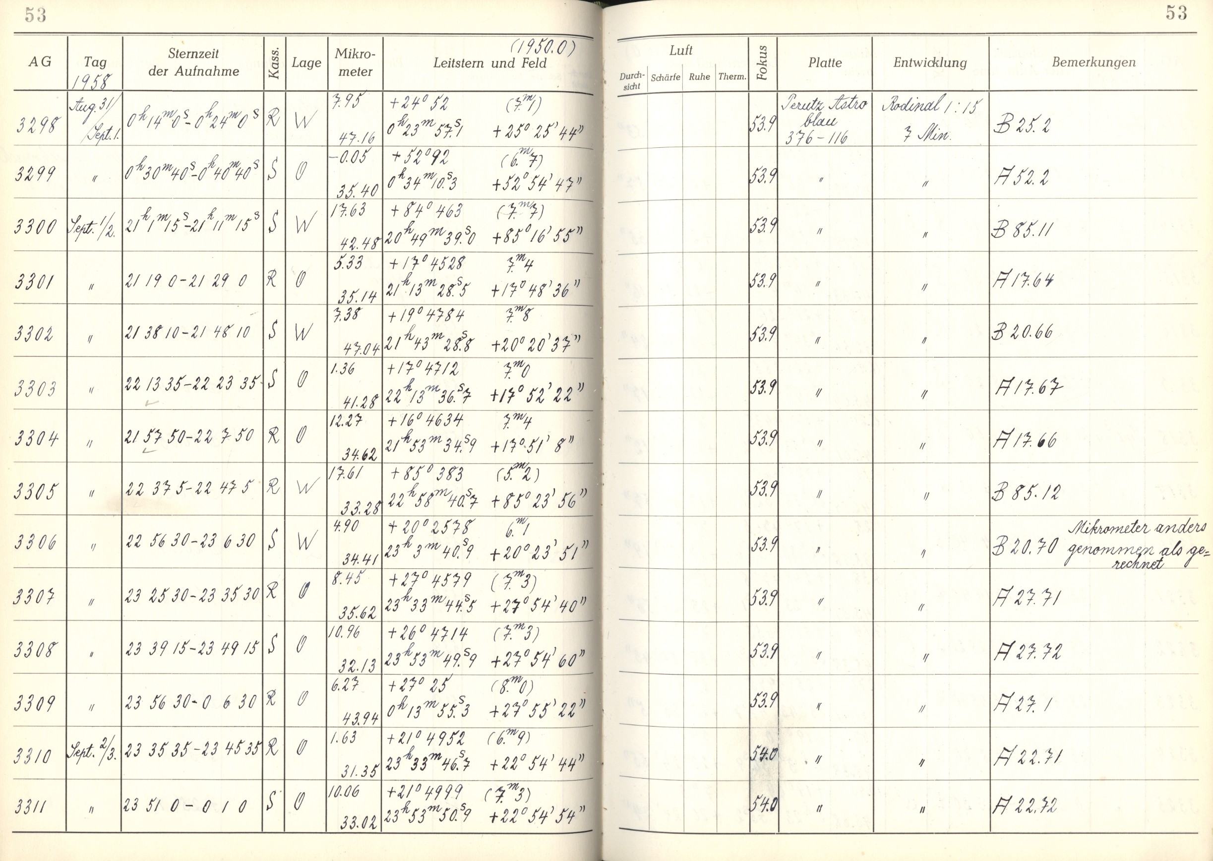 Plattenverzeichnis: ganze Seite03302