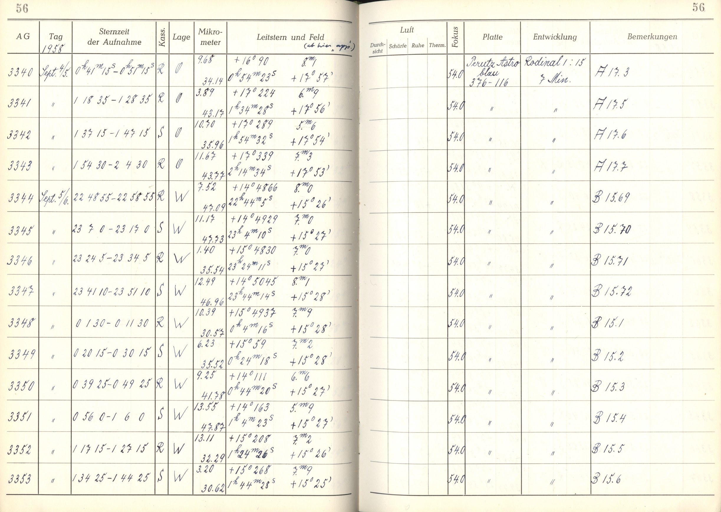 Plattenverzeichnis: ganze Seite03342