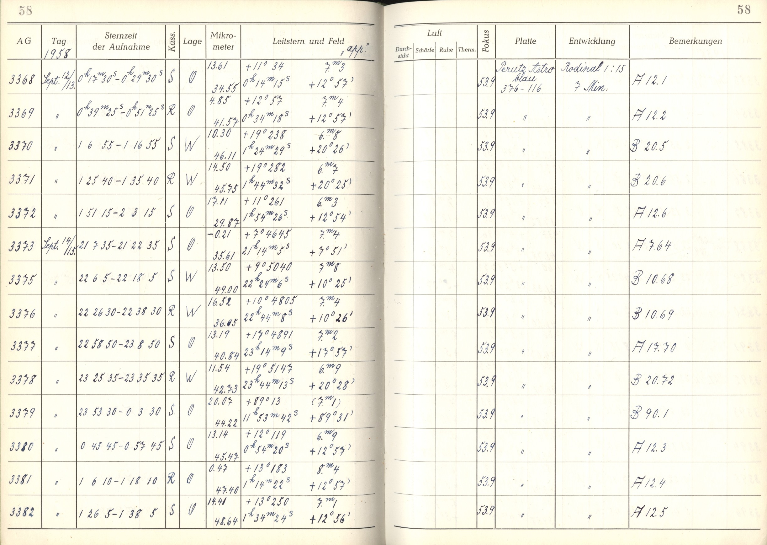 Plattenverzeichnis: ganze Seite03377