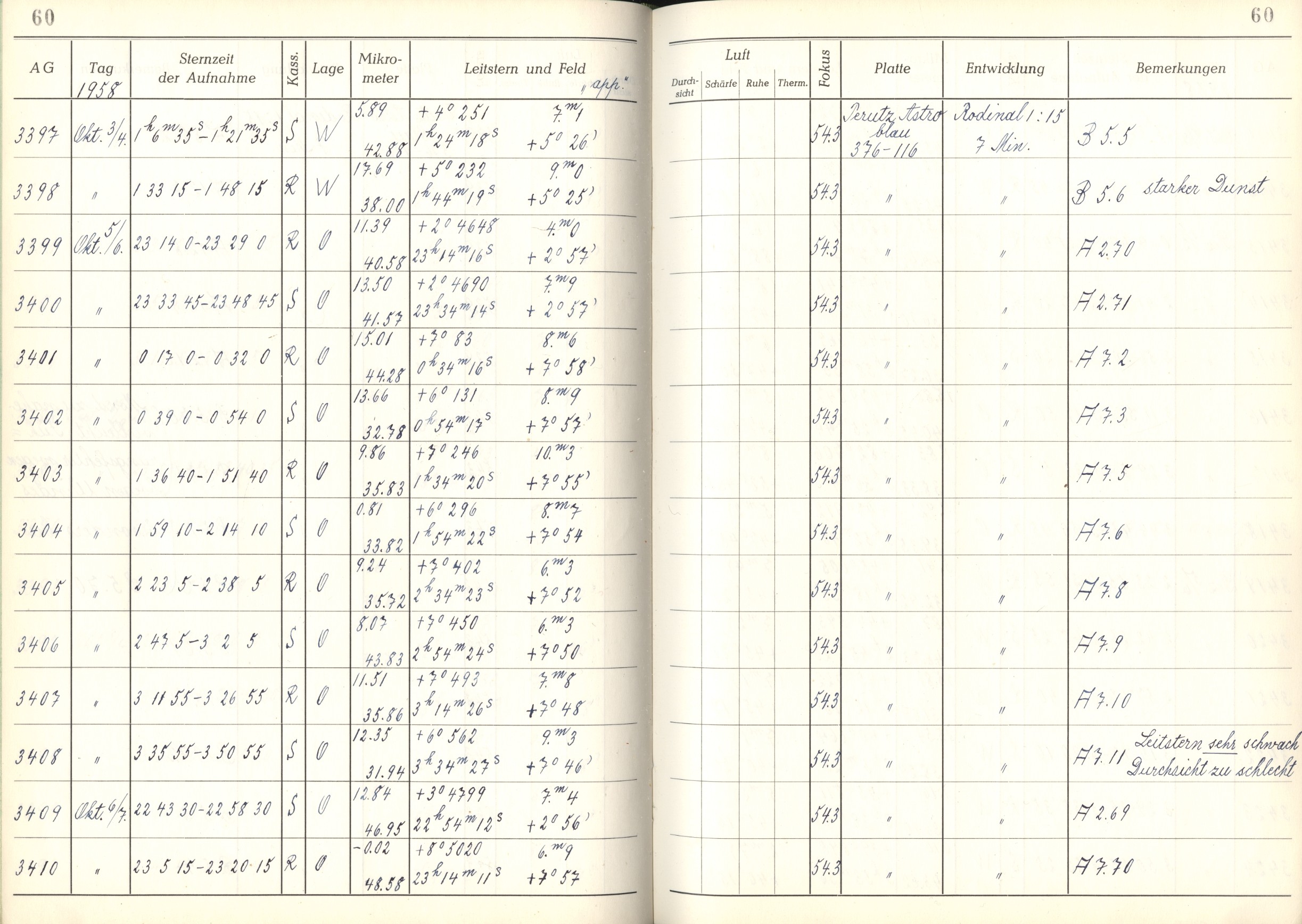 Plattenverzeichnis: ganze Seite03401