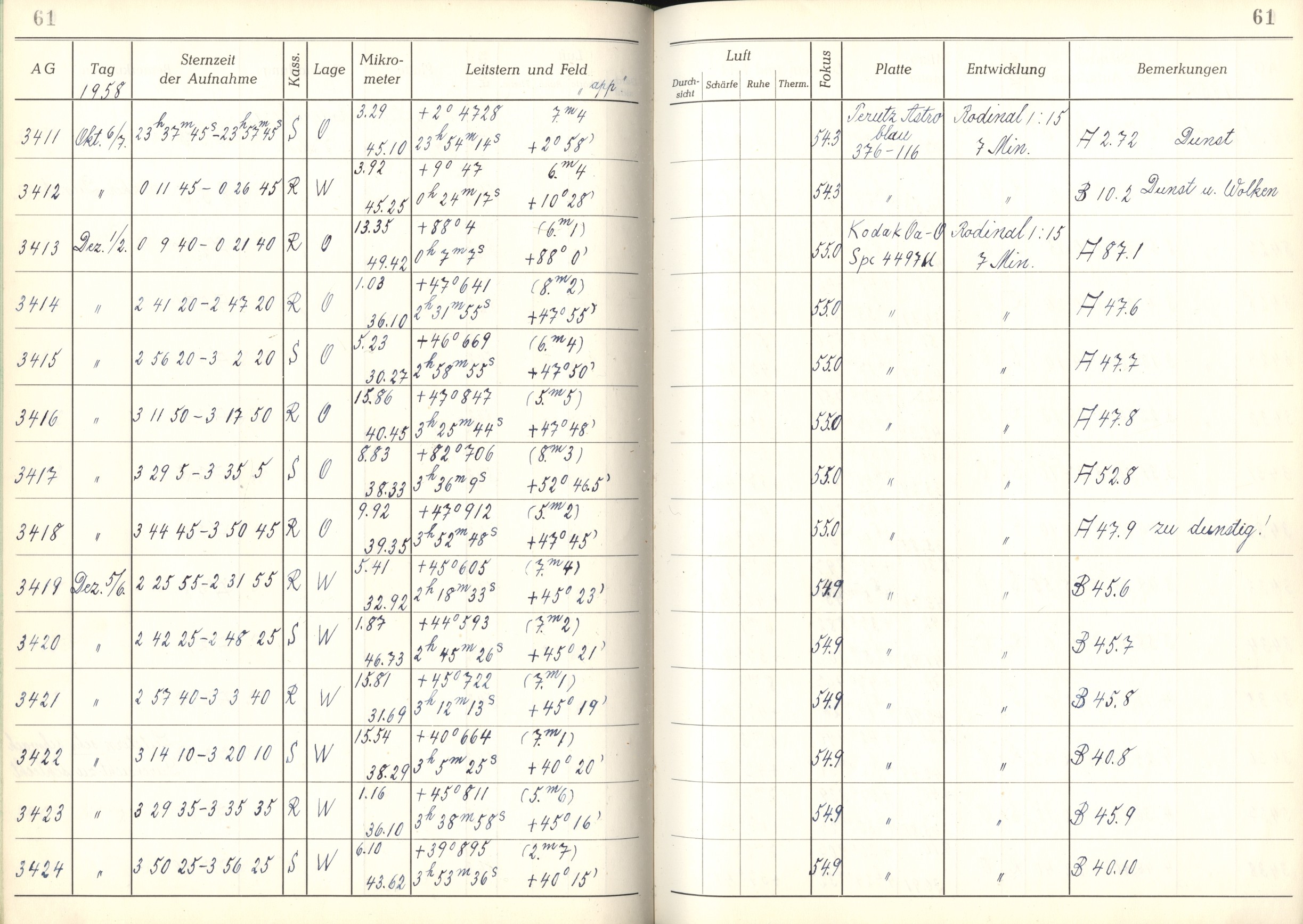 Plattenverzeichnis: ganze Seite03422