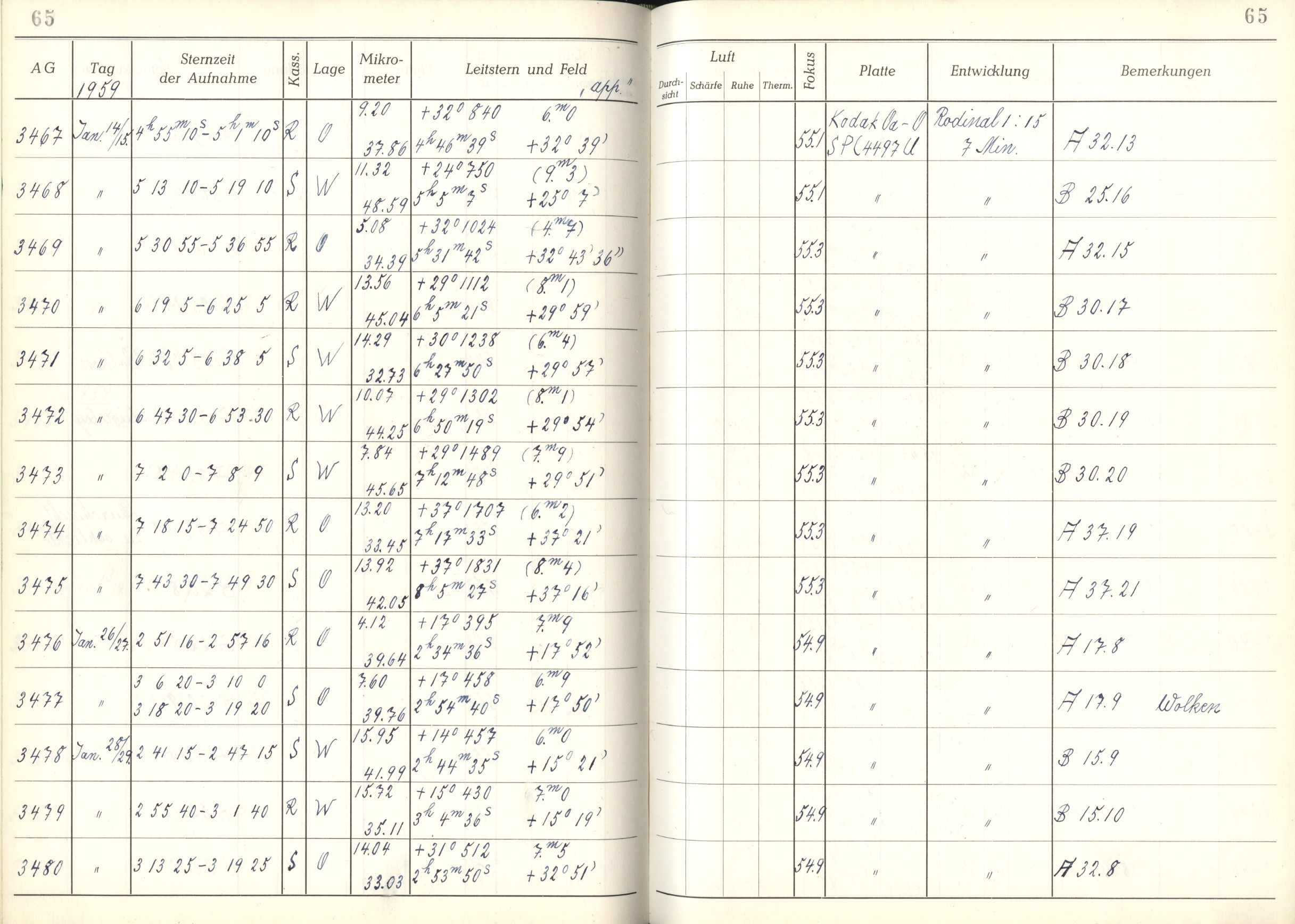 Plattenverzeichnis: ganze Seite03475