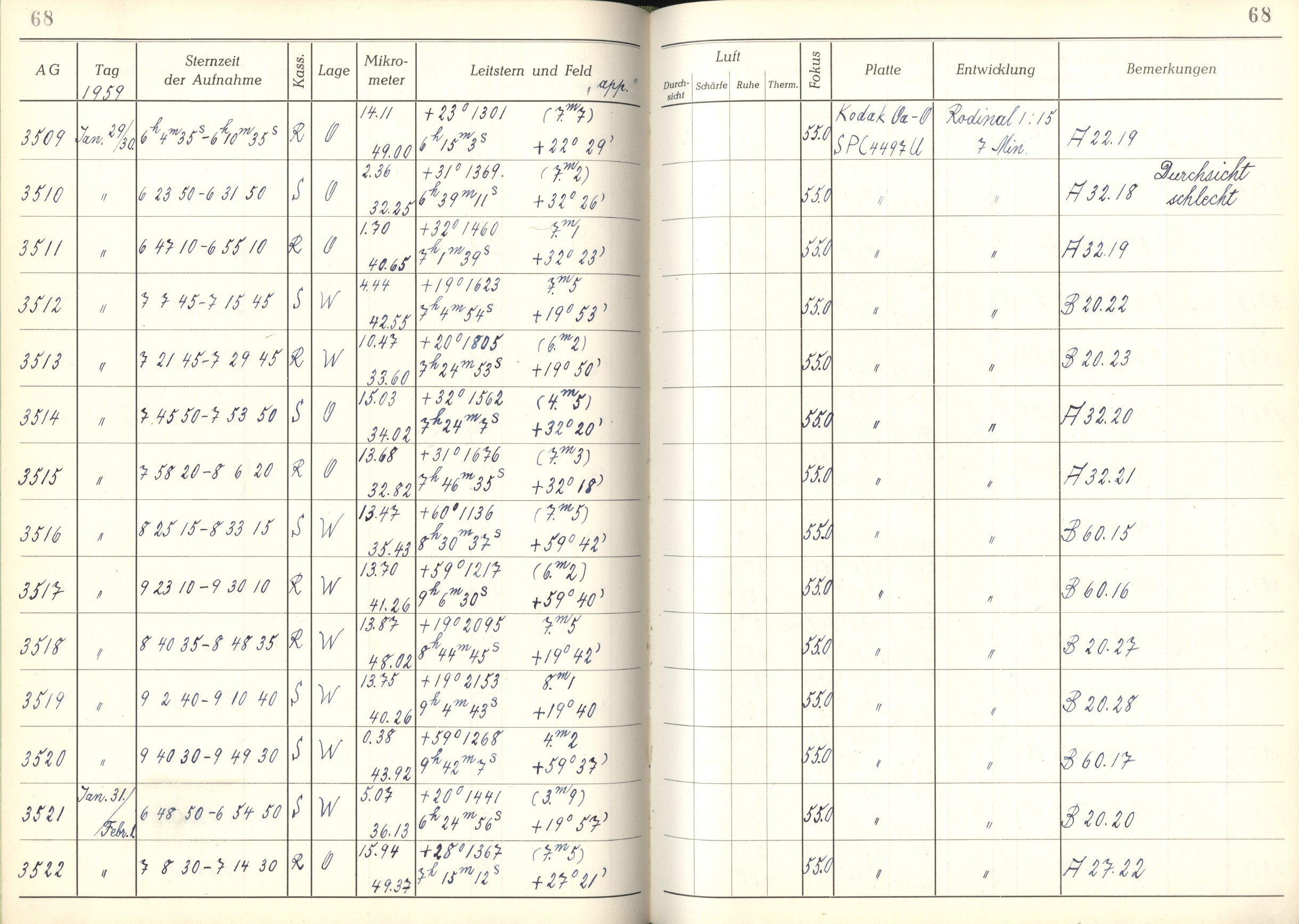 Plattenverzeichnis: ganze Seite03510