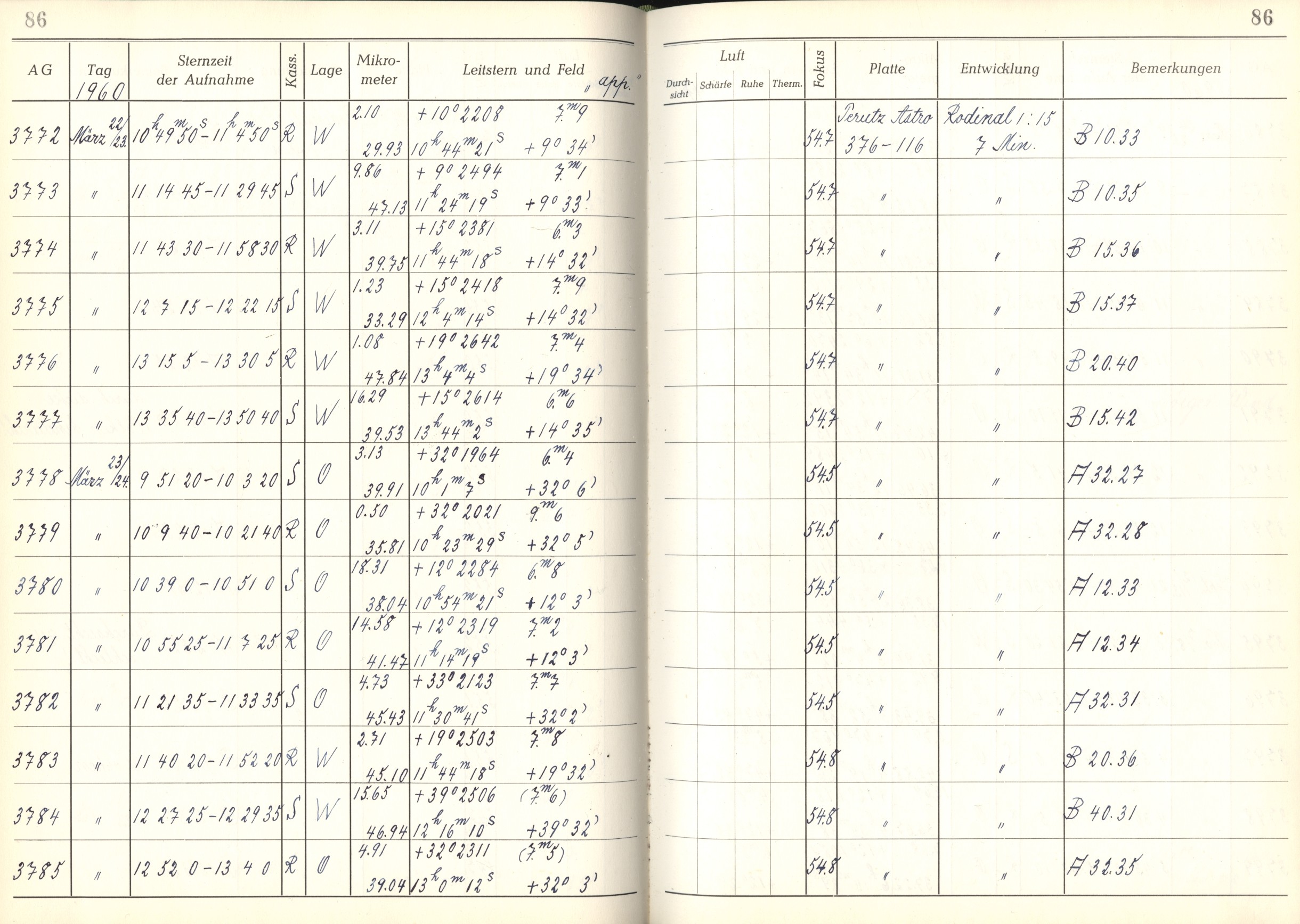 Plattenverzeichnis: ganze Seite03772