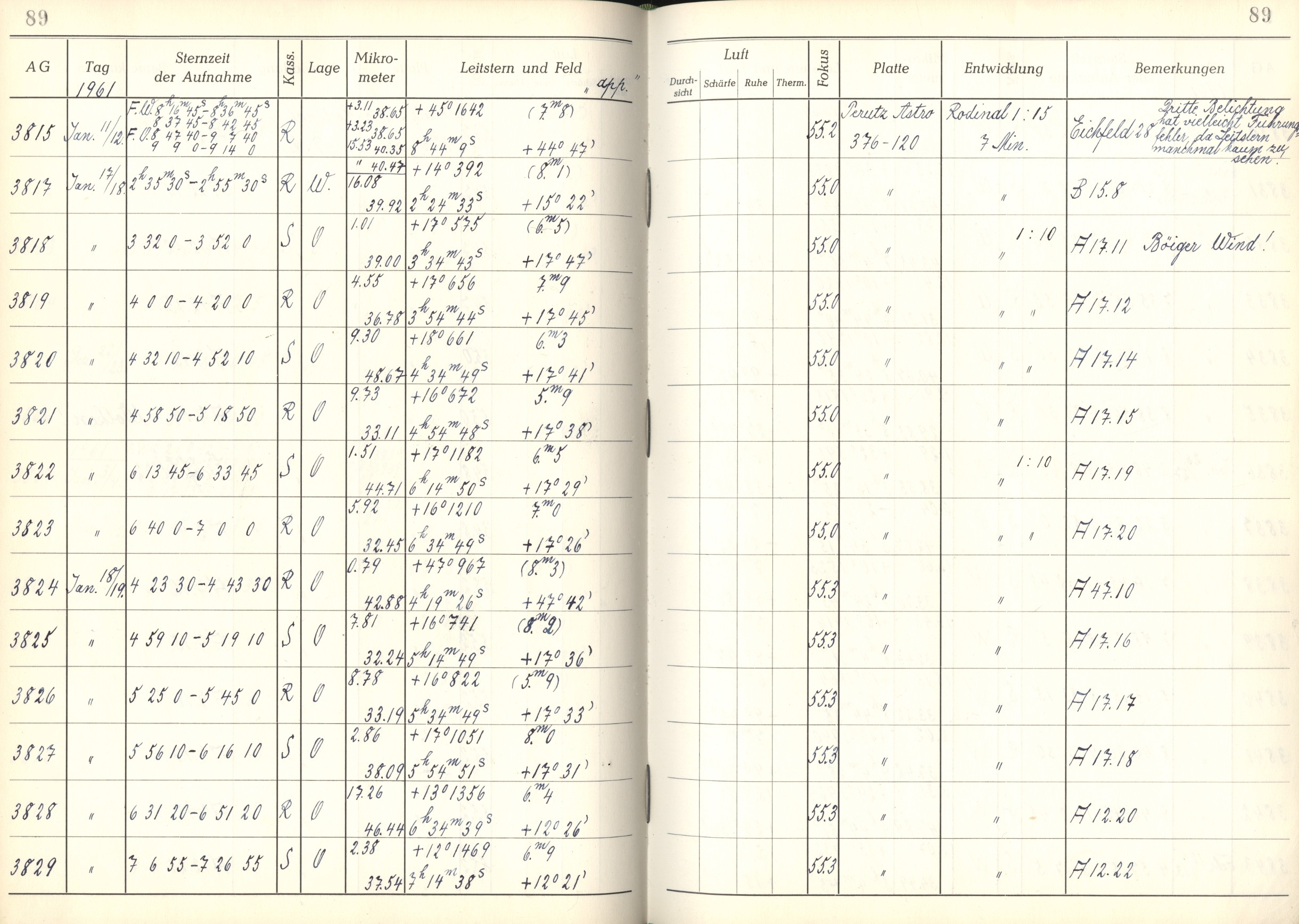 Plattenverzeichnis: ganze Seite03826