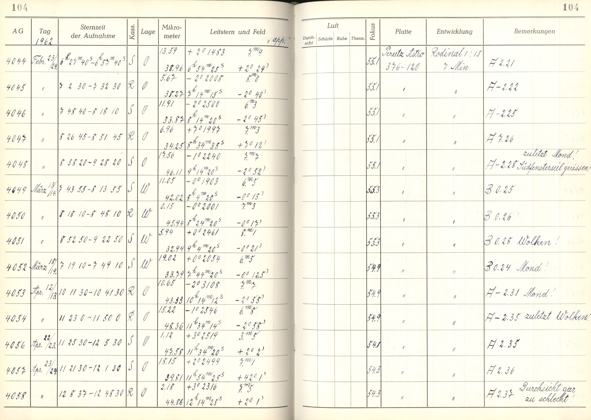 Plattenverzeichnis: ganze Seite04050