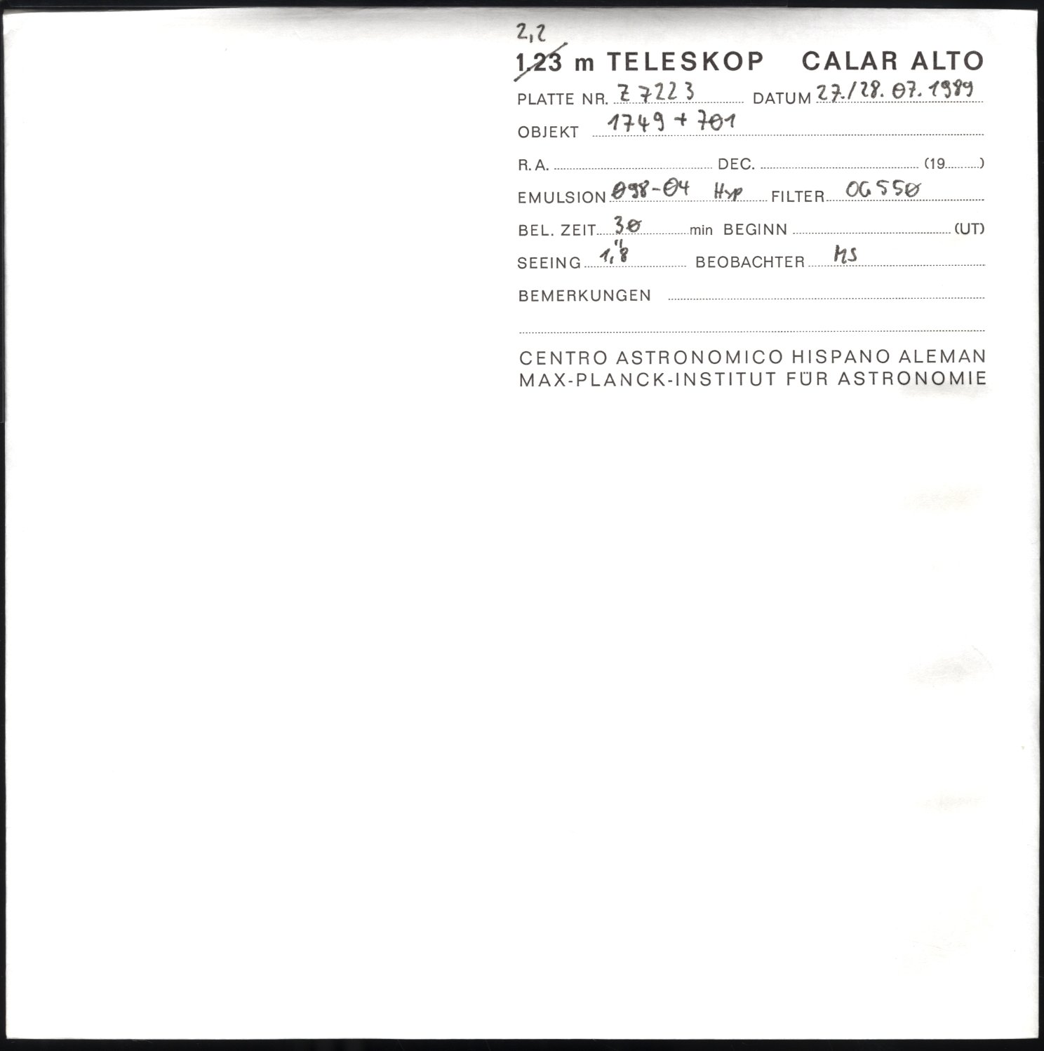 Plattenhuelle CA07223z