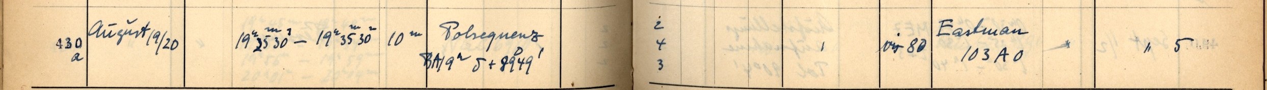 Plattenverzeichnis Eintrag00430a