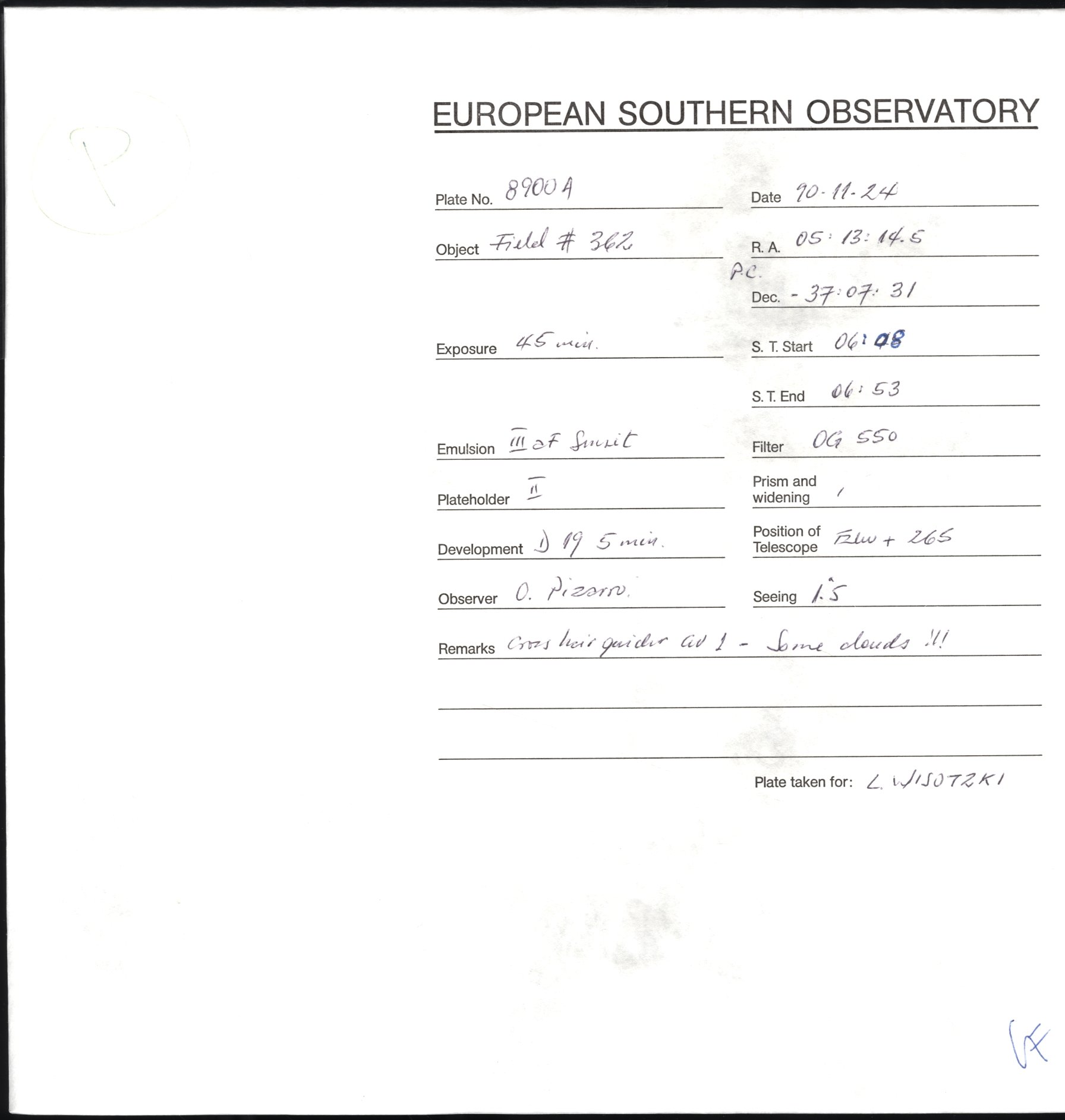 Plattenhuelle ES08900a