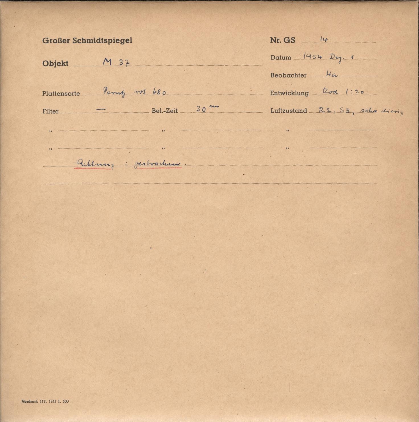 Plattenhuelle GS00014