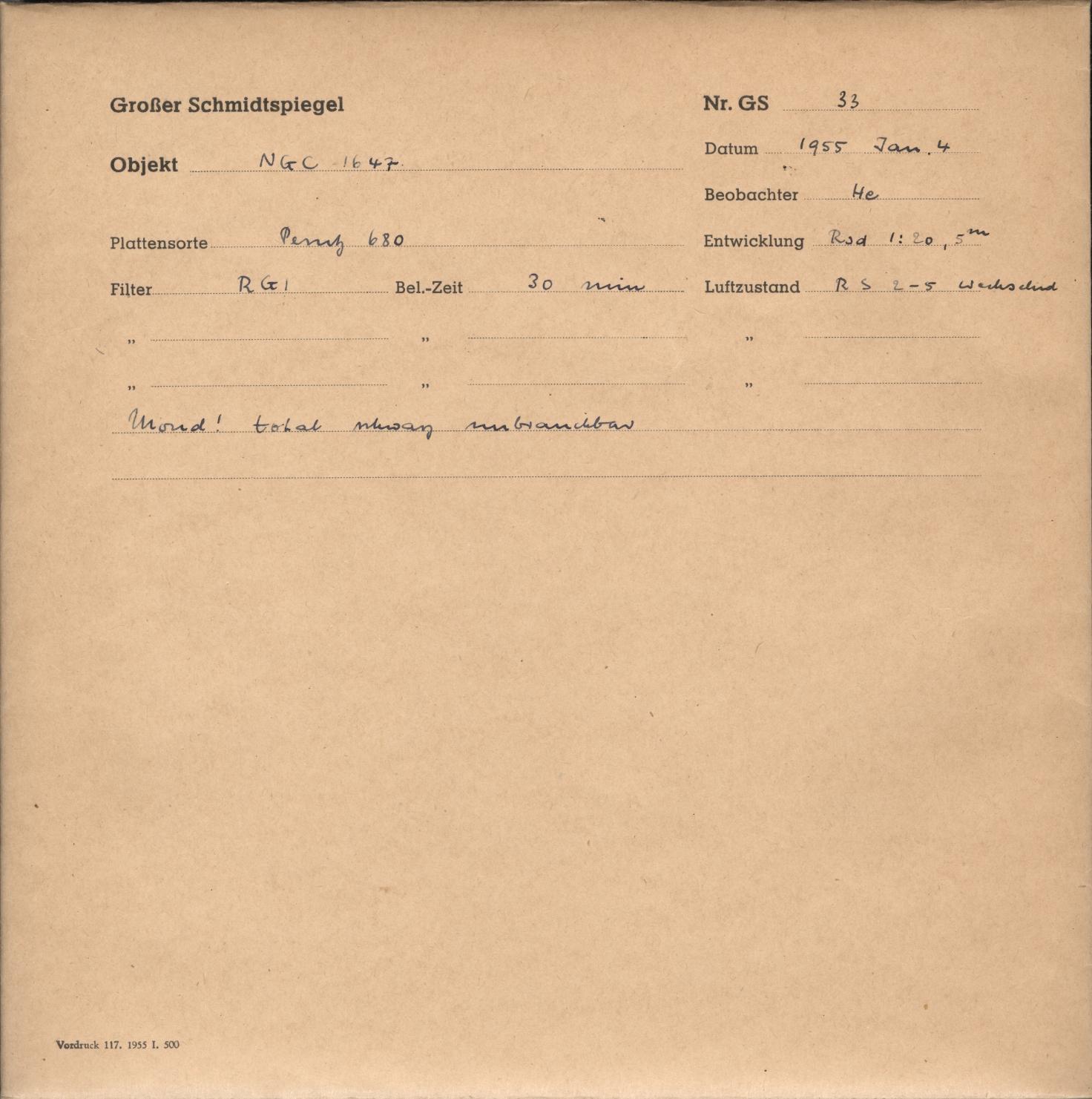 Plattenhuelle GS00033