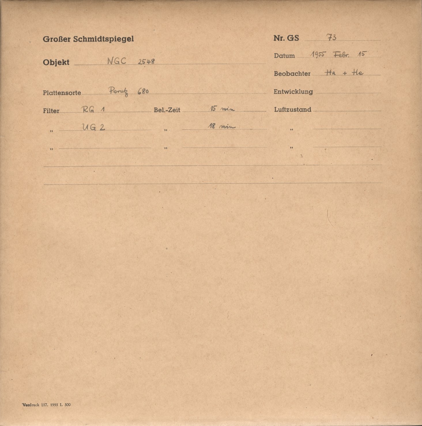 Plattenhuelle GS00073