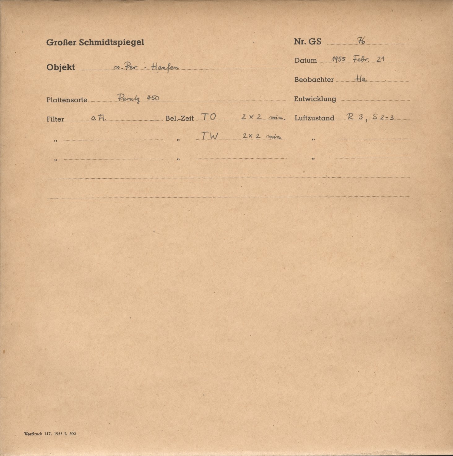 Plattenhuelle GS00076