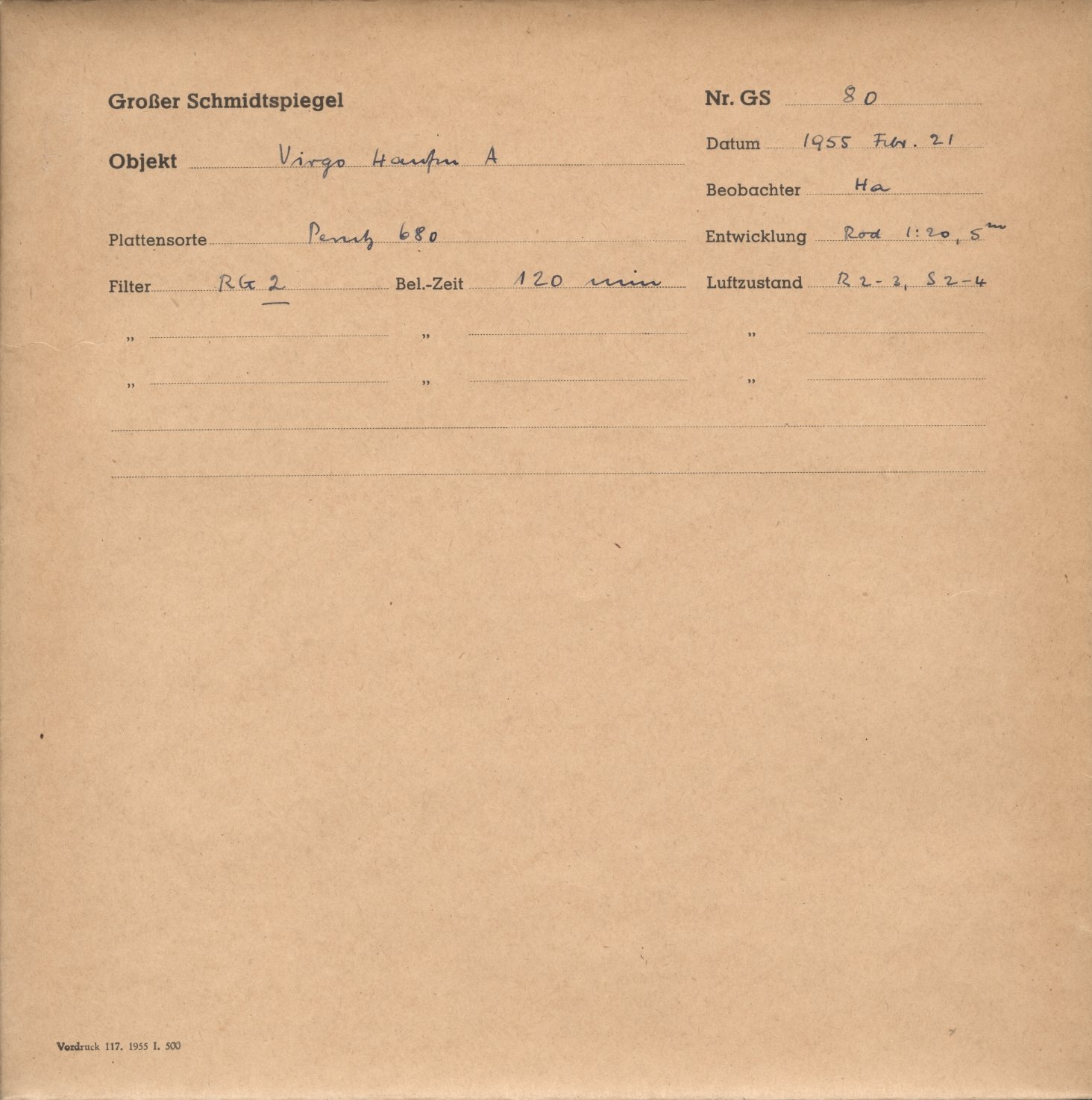 Plattenhuelle GS00080