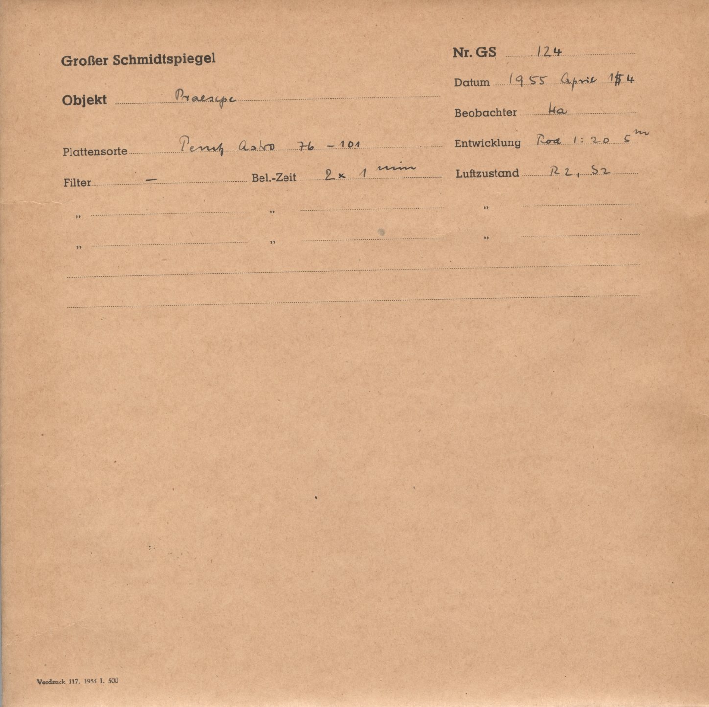 Plattenhuelle GS00124