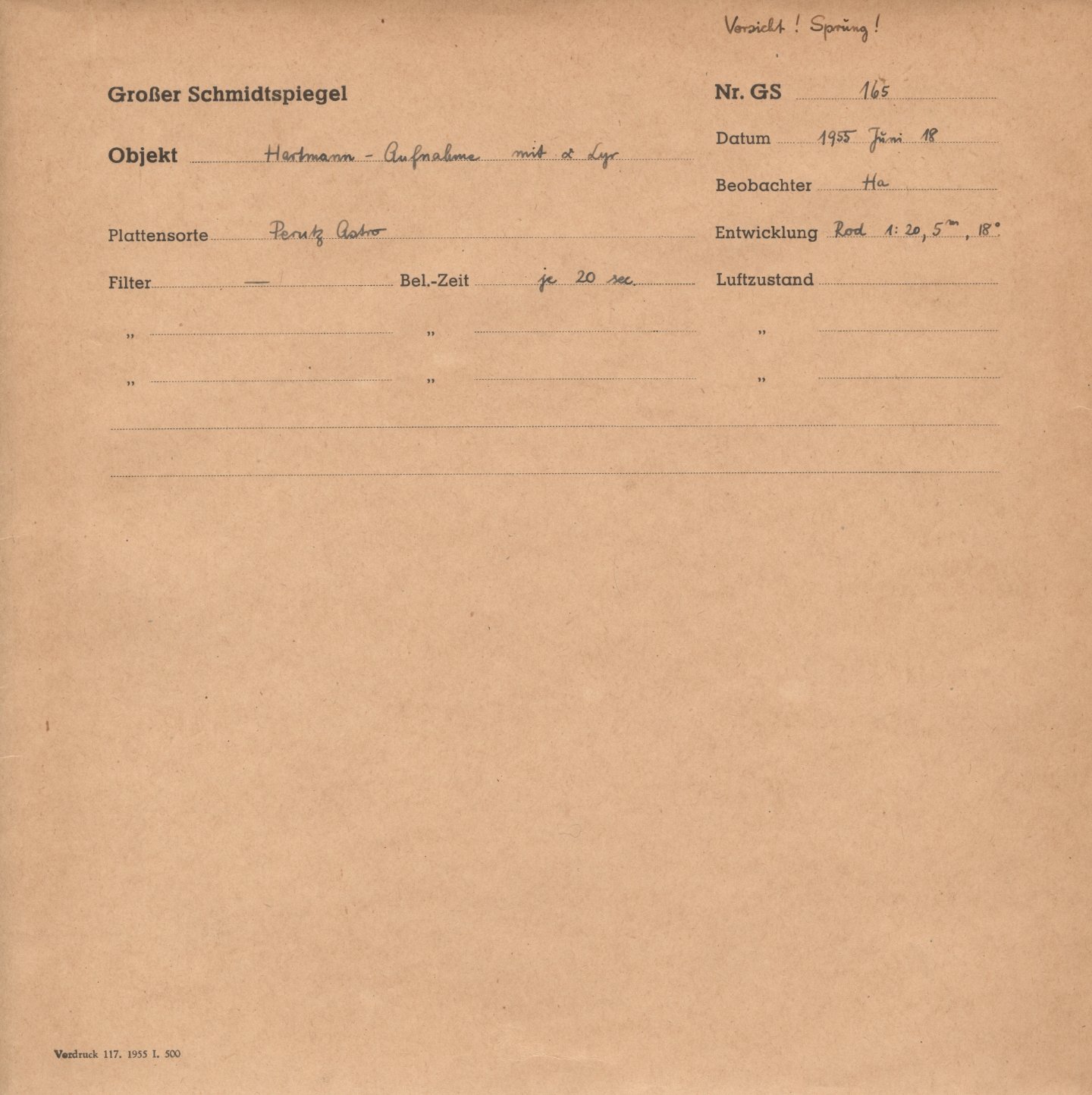 Plattenhuelle GS00165