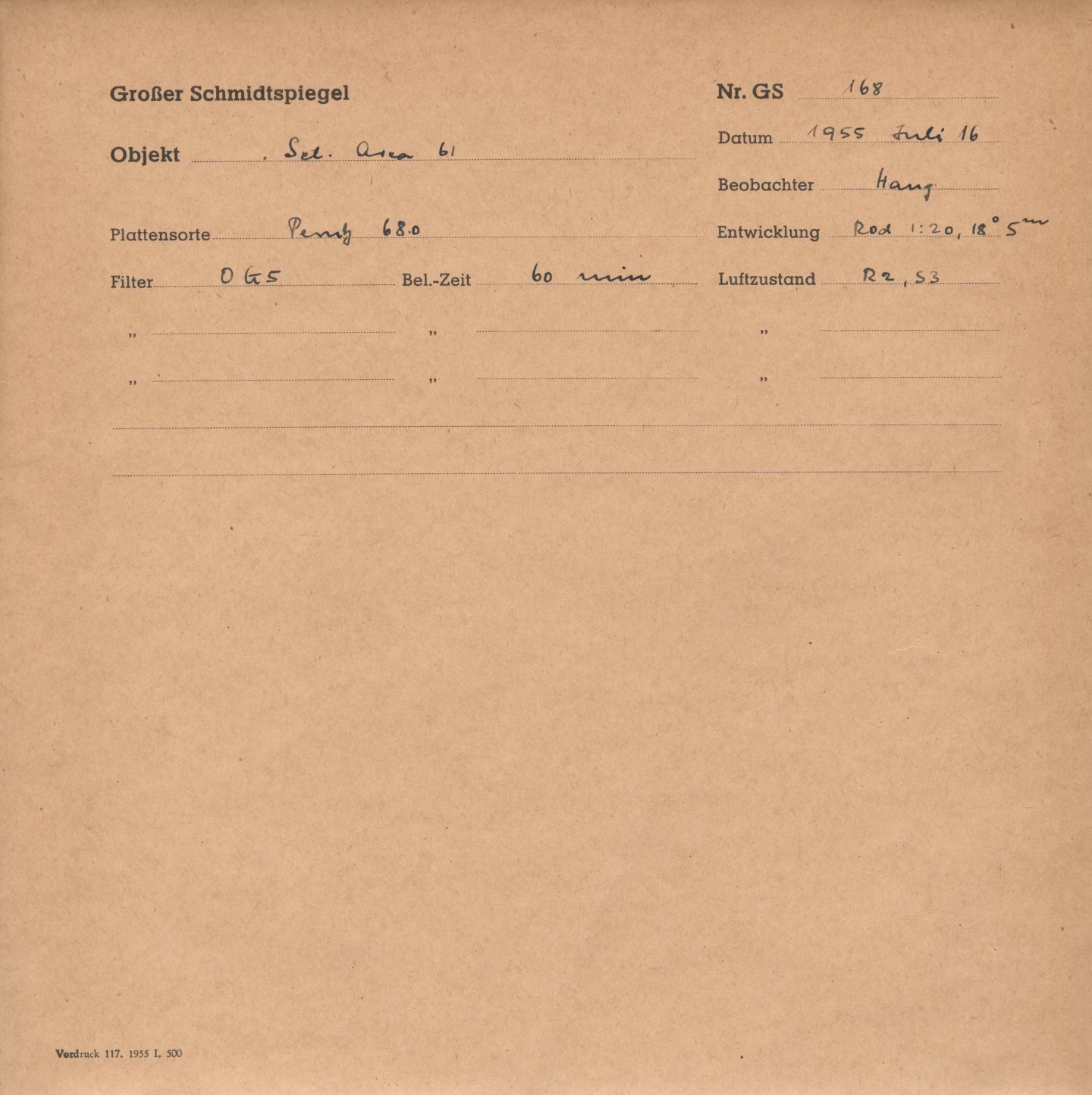 Plattenhuelle GS00168