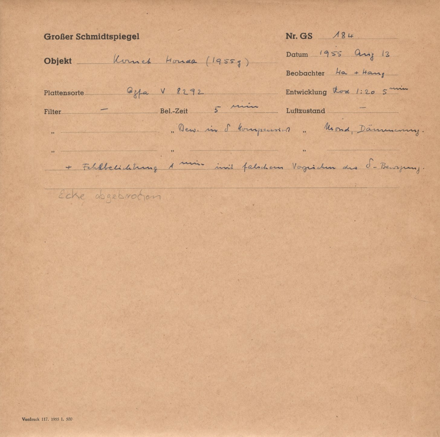 Plattenhuelle GS00184