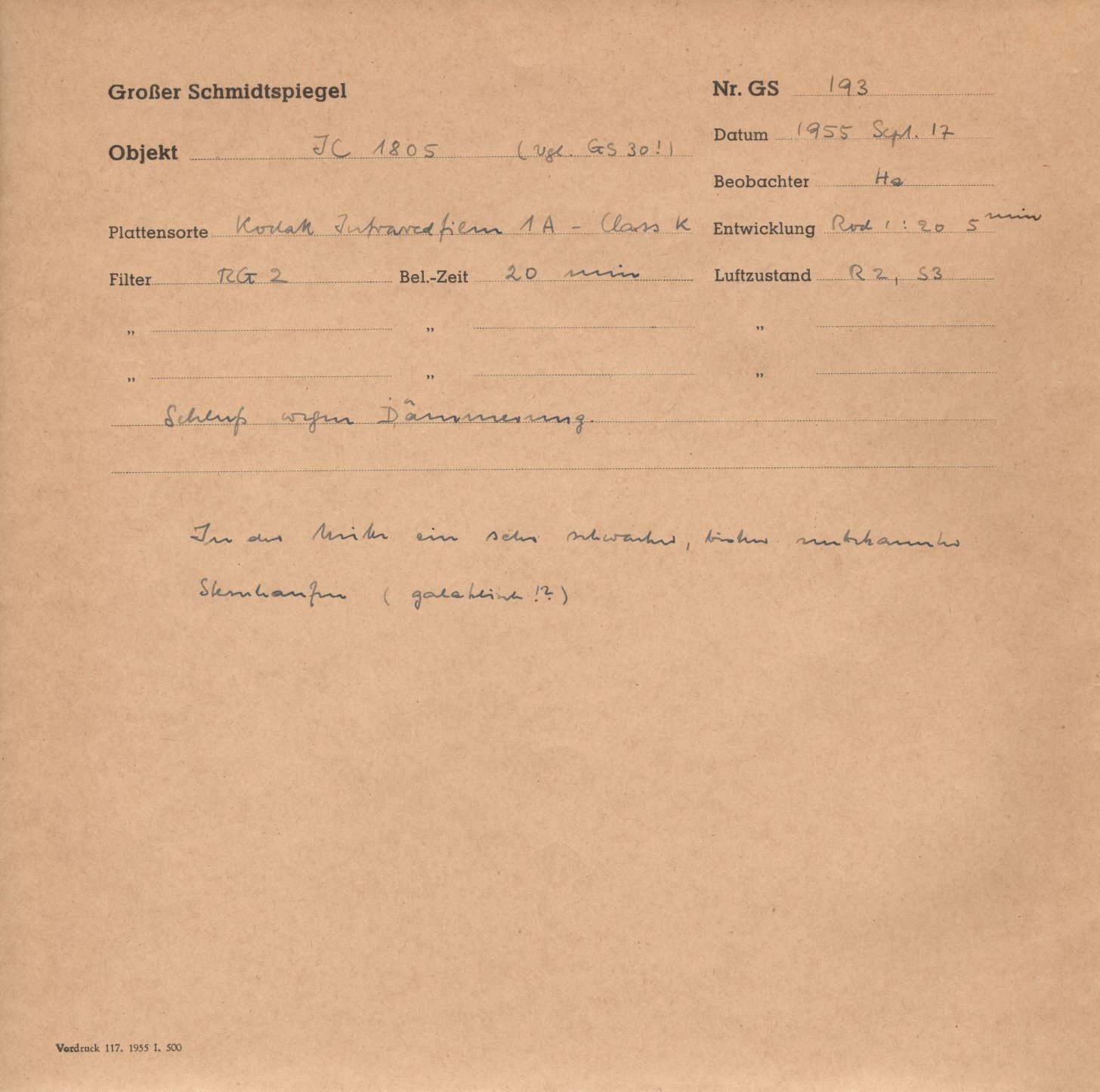 Plattenhuelle GS00193