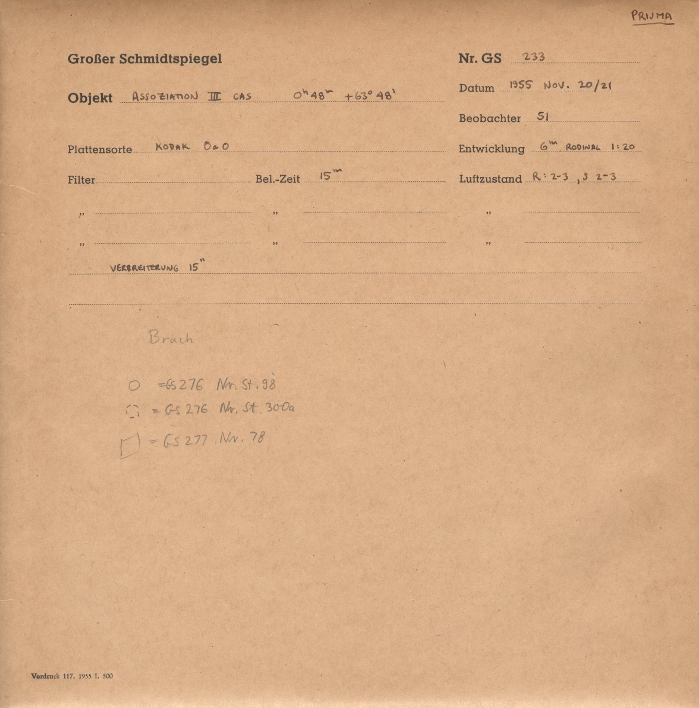 Plattenhuelle GS00233