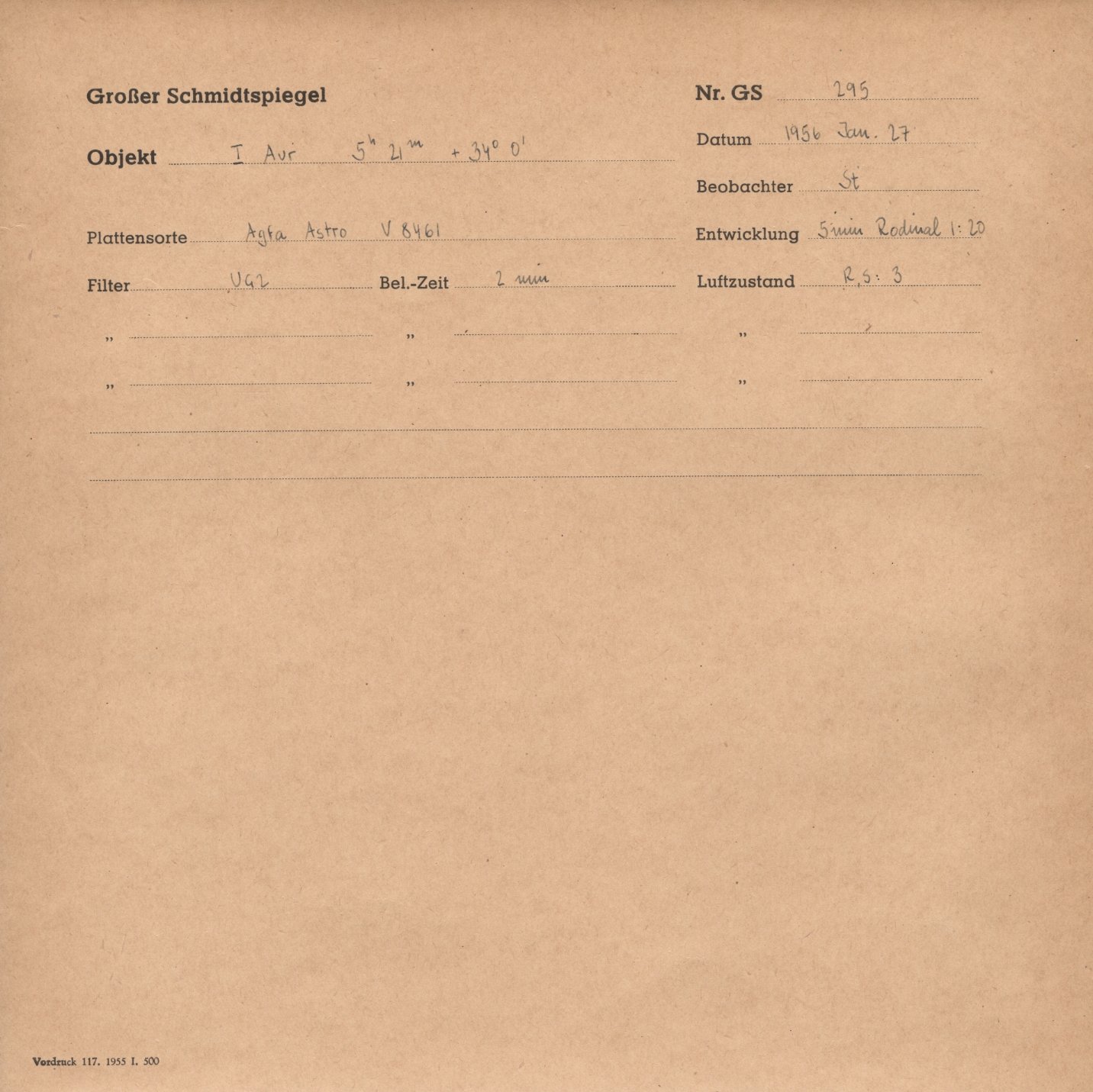 Plattenhuelle GS00295