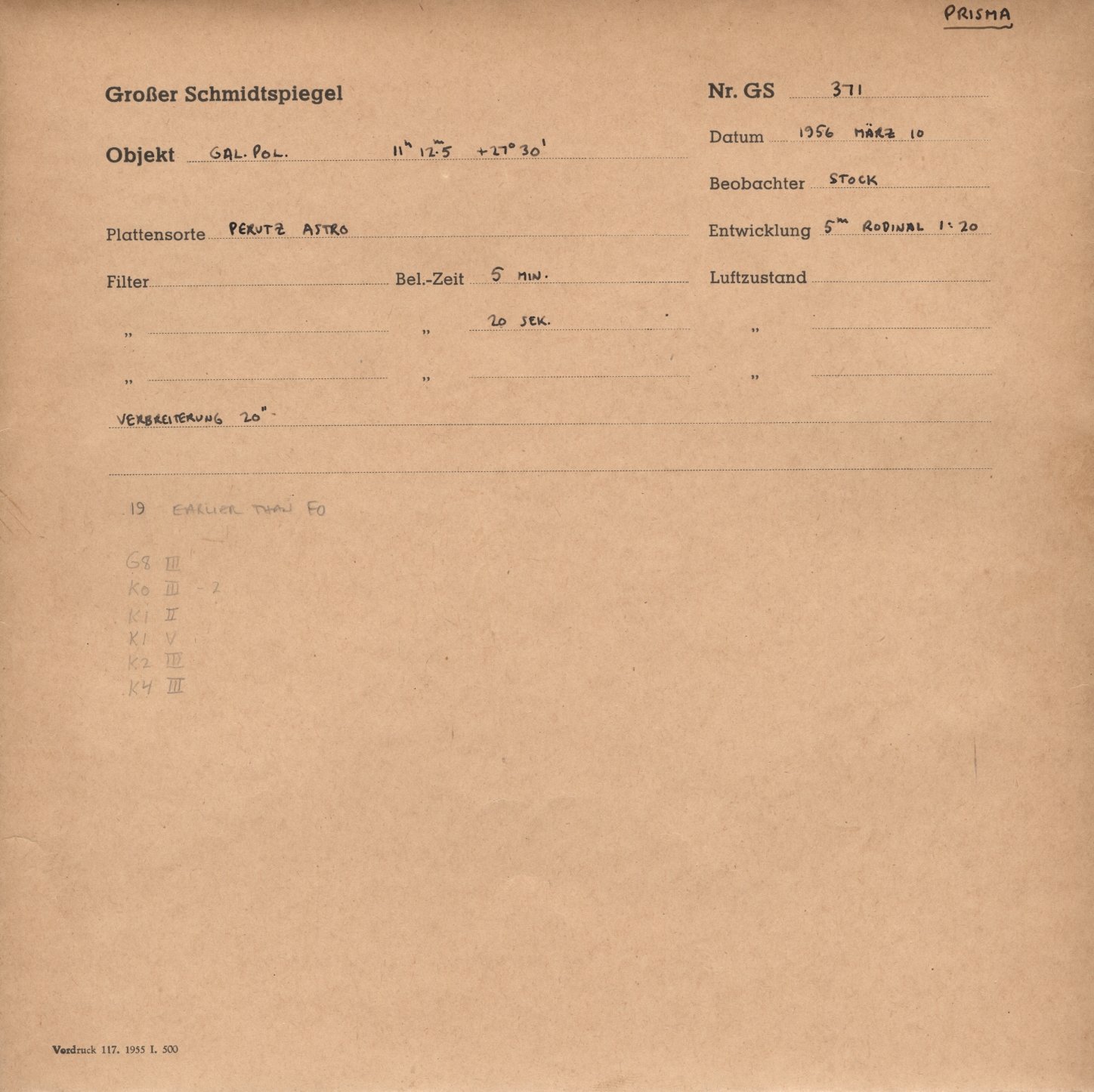 Plattenhuelle GS00371