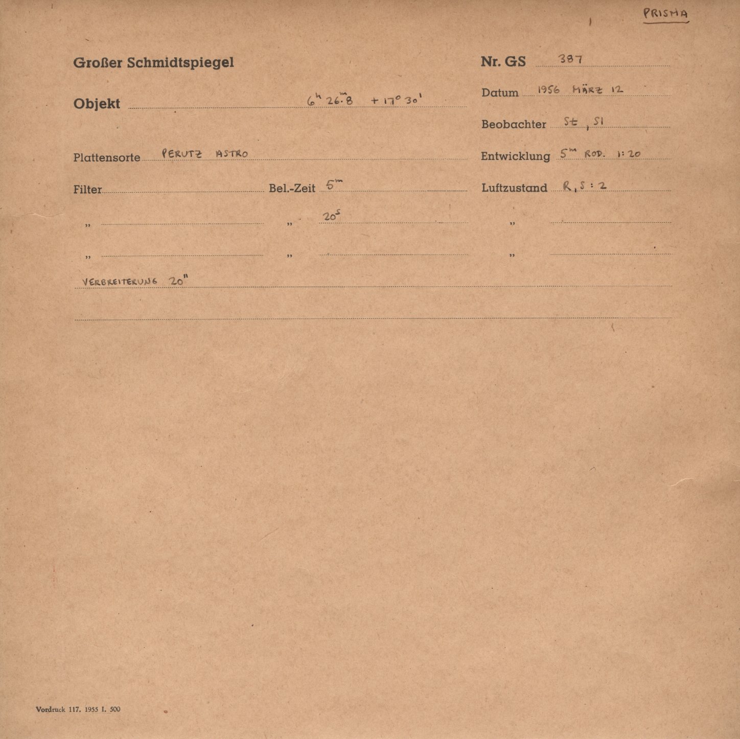Plattenhuelle GS00387
