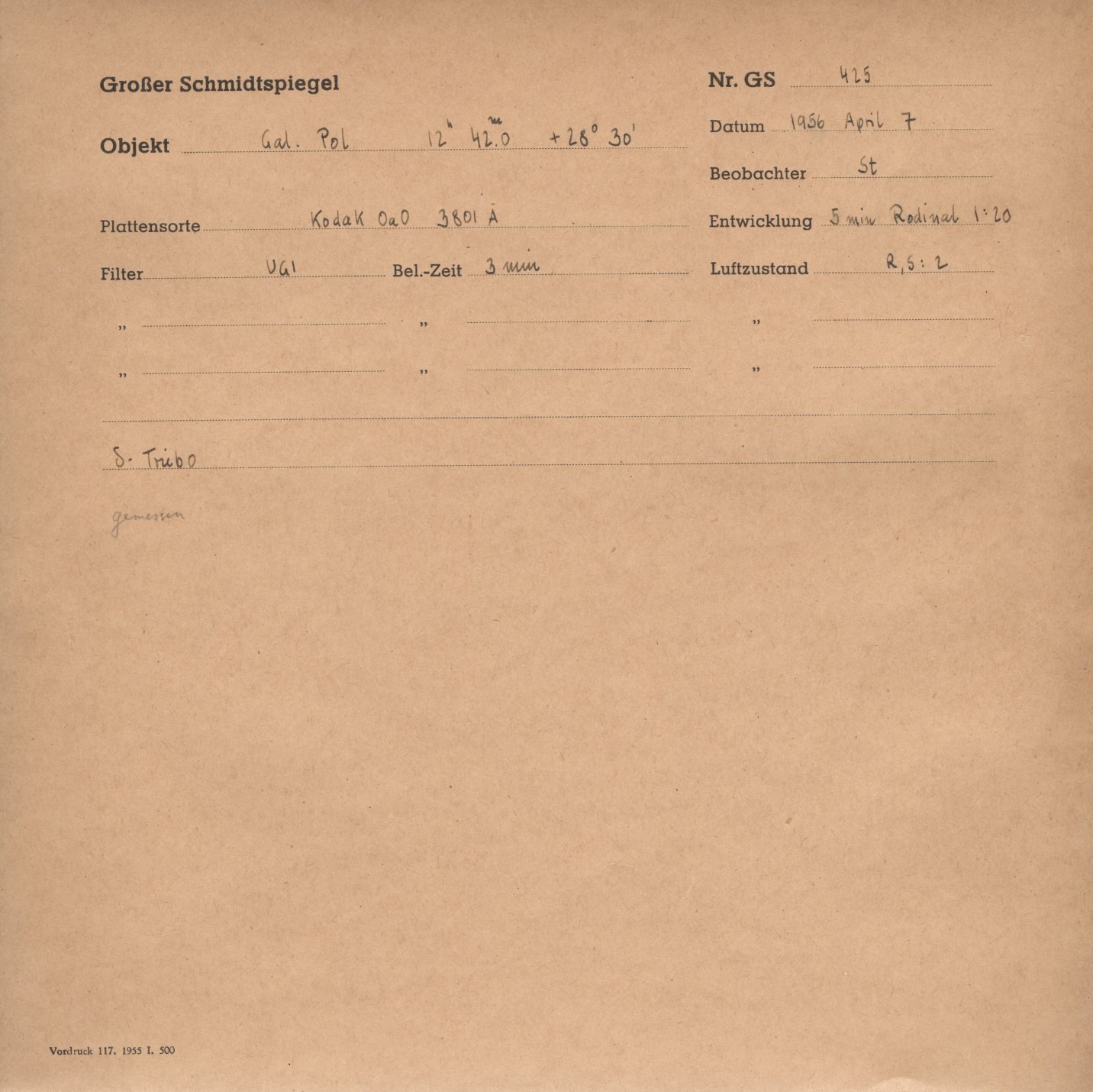 Plattenhuelle GS00425