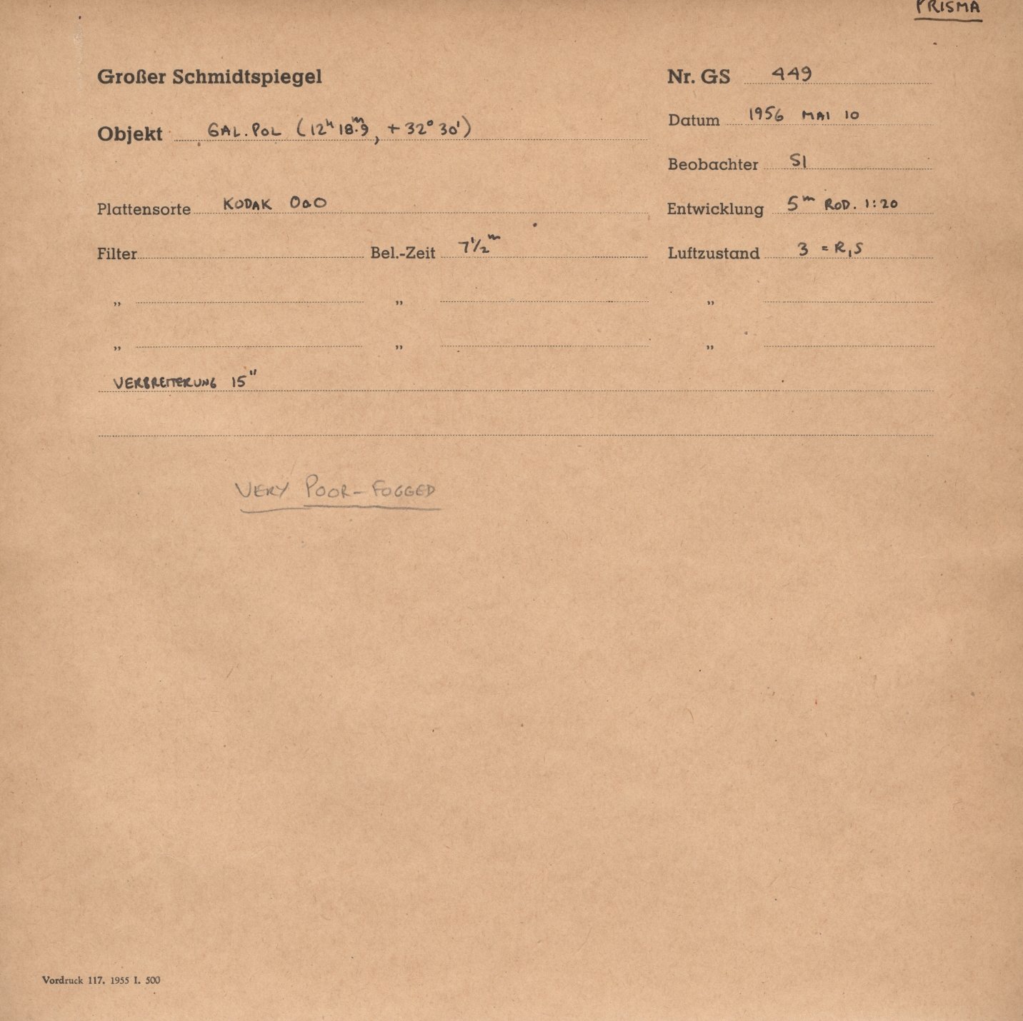 Plattenhuelle GS00449