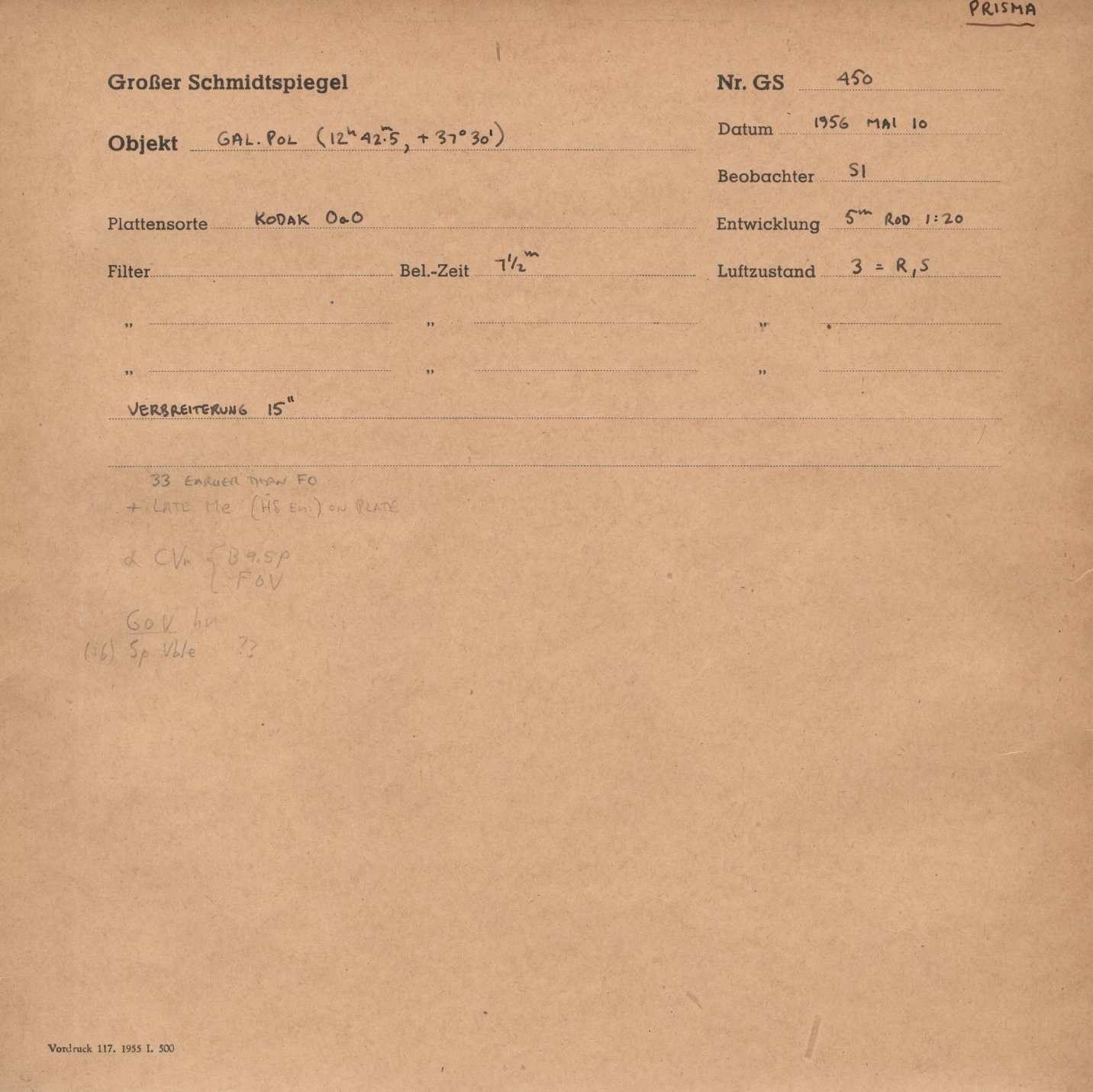 Plattenhuelle GS00450