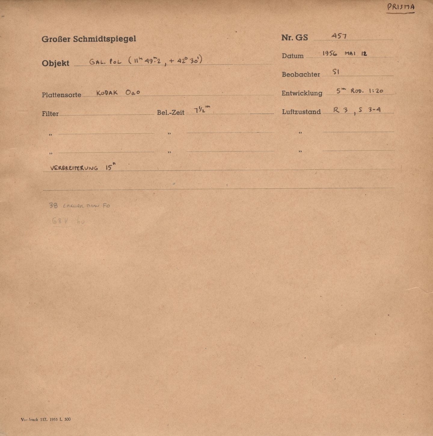 Plattenhuelle GS00457