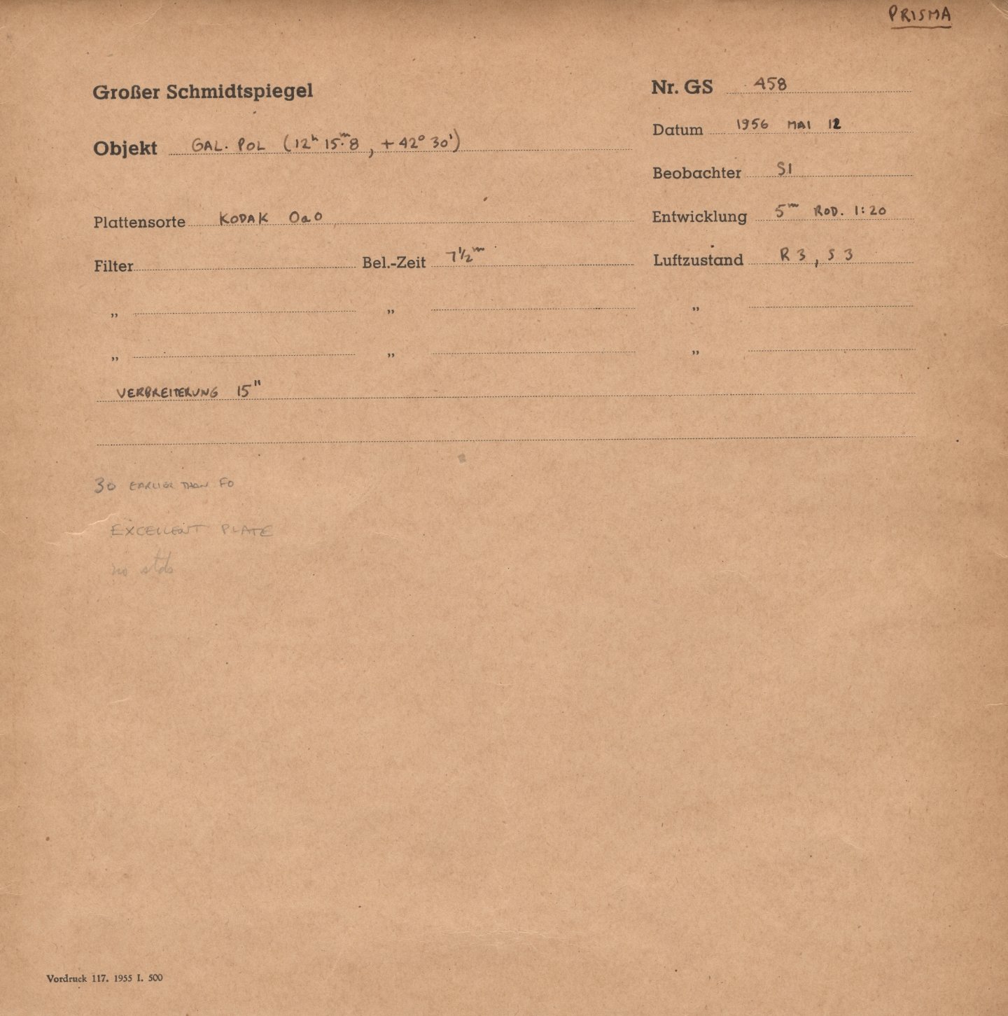 Plattenhuelle GS00458