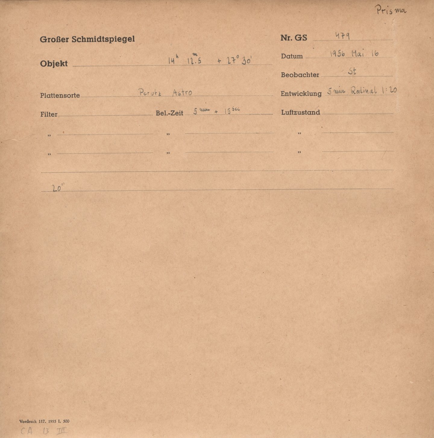 Plattenhuelle GS00479