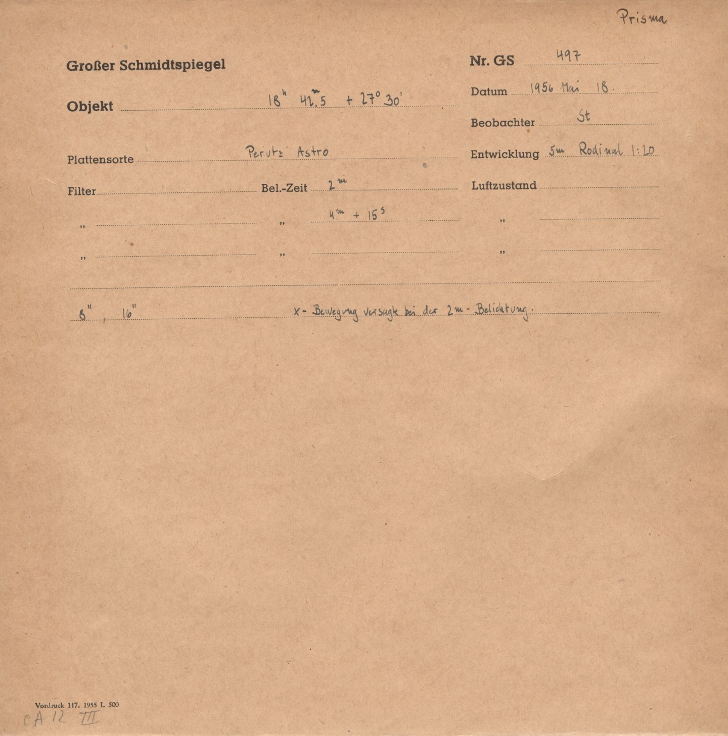 Plattenhuelle GS00497