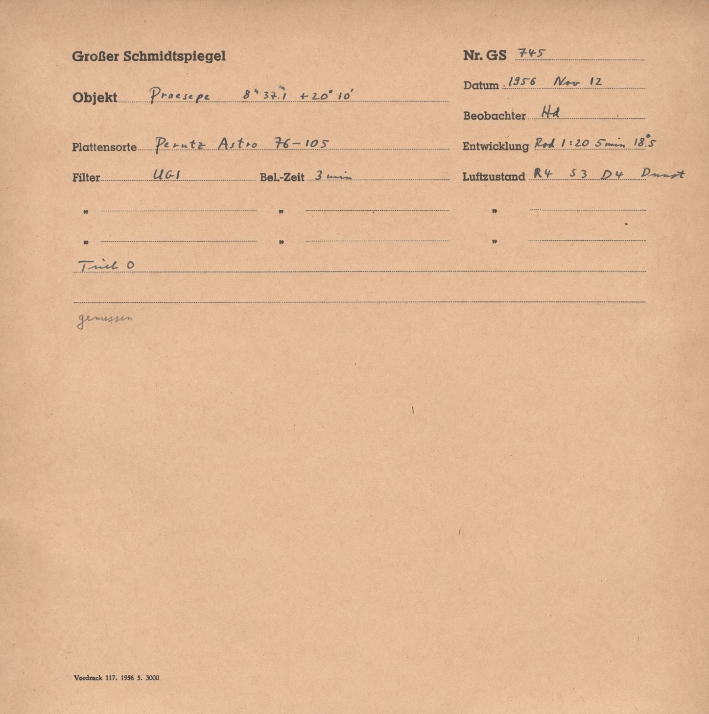 Plattenhuelle GS00745
