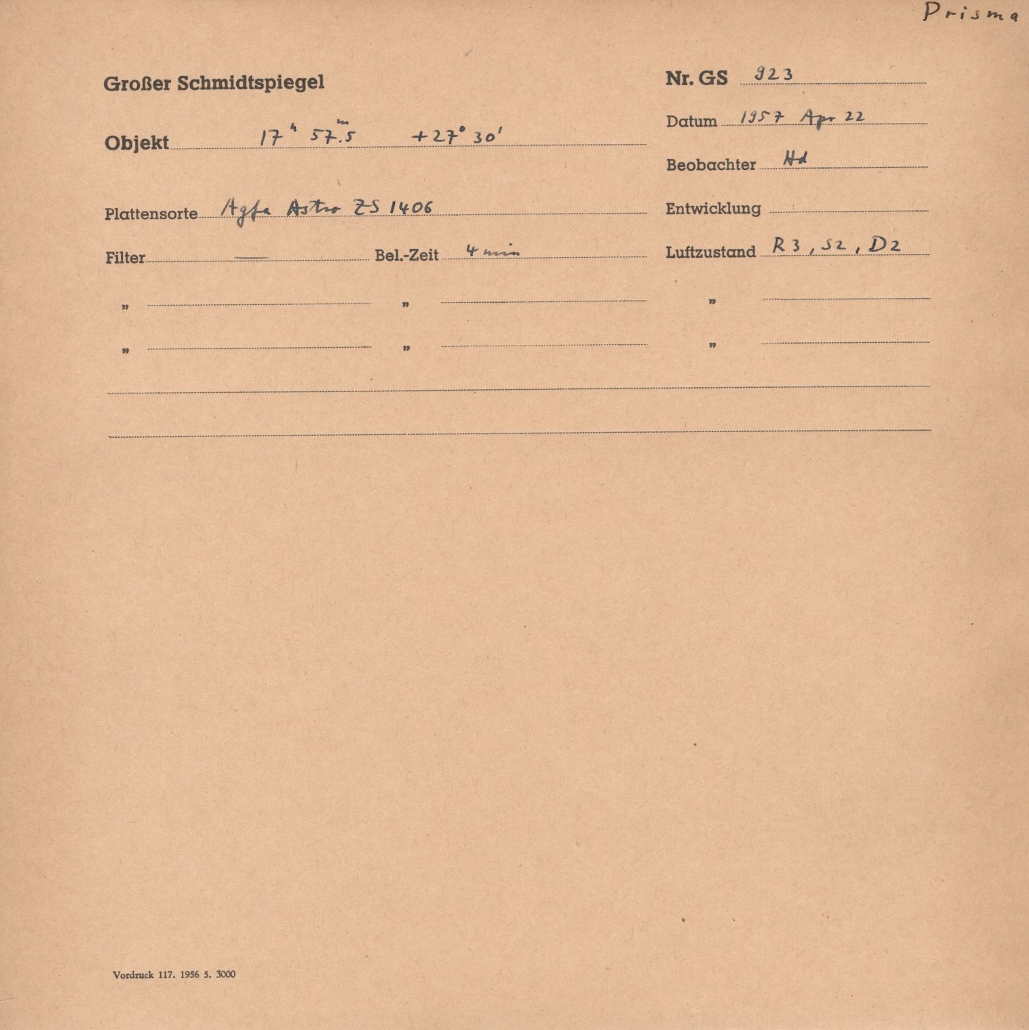Plattenhuelle GS00923