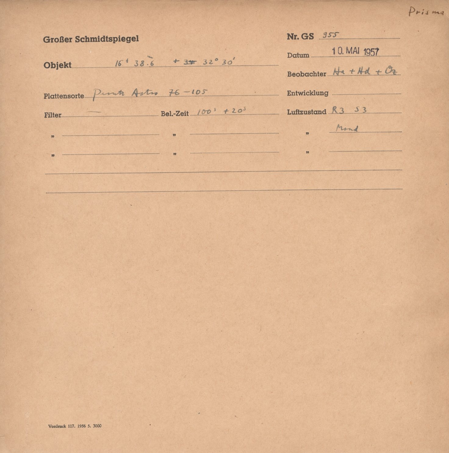 Plattenhuelle GS00955