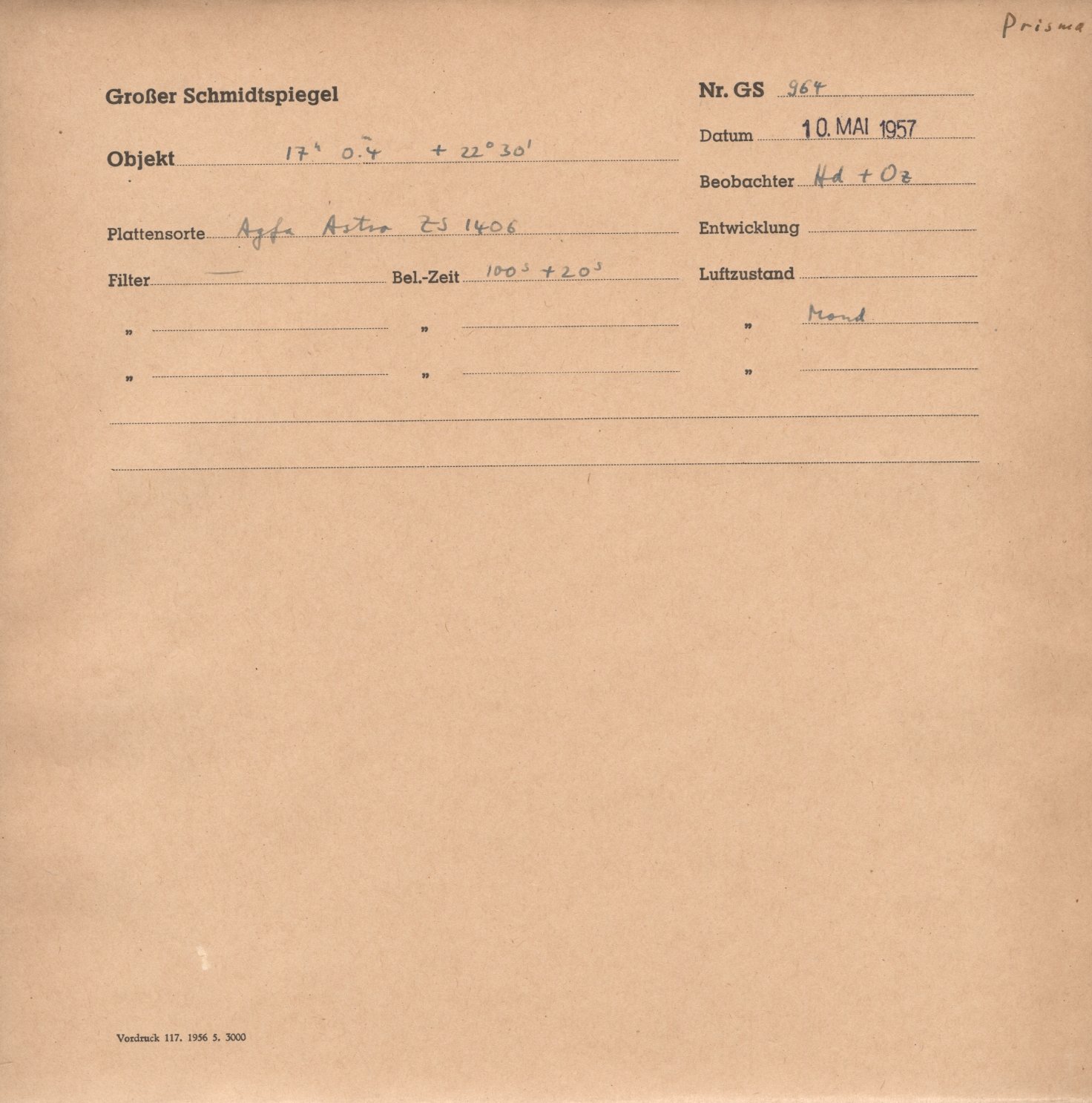 Plattenhuelle GS00964