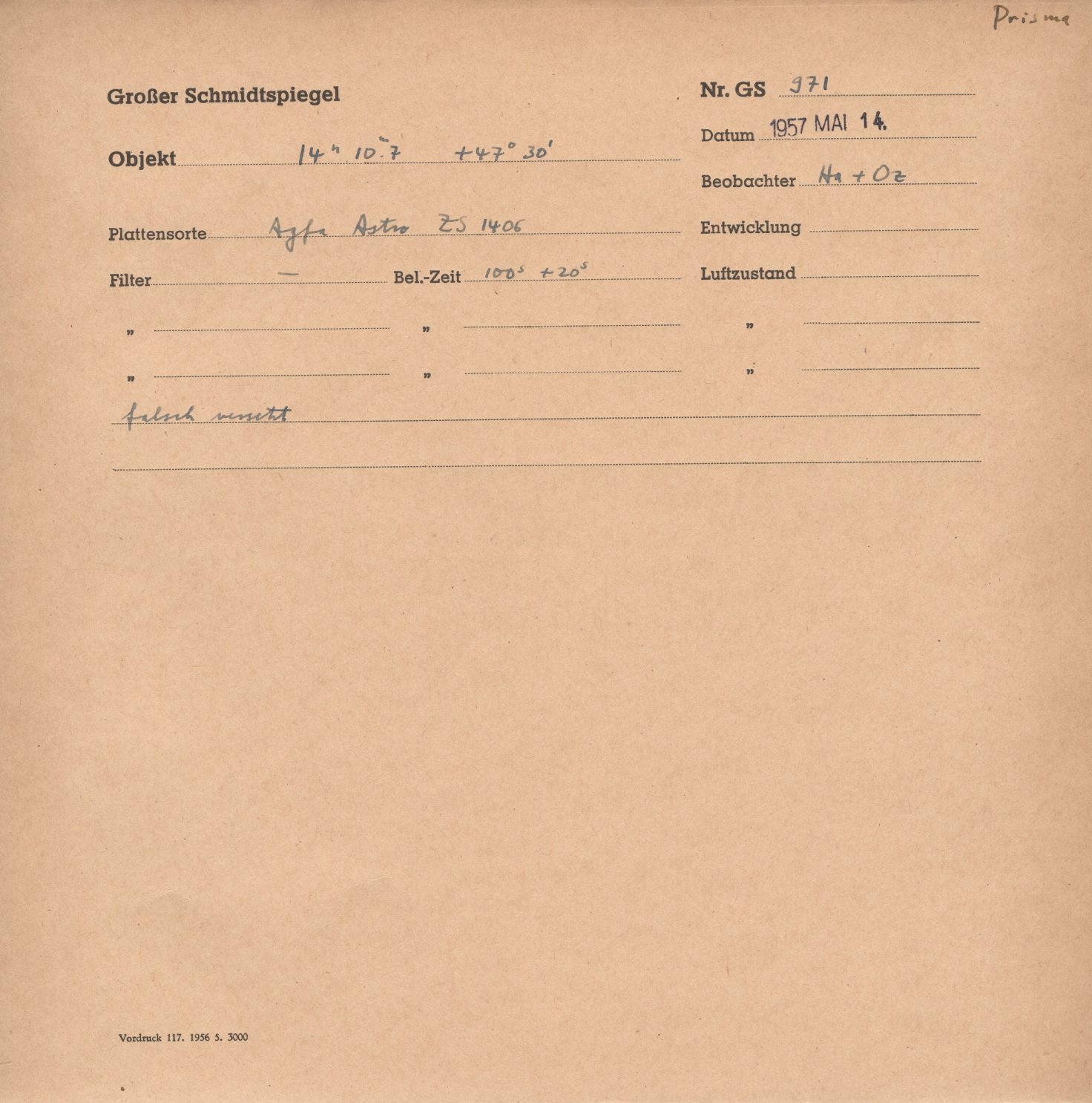 Plattenhuelle GS00971