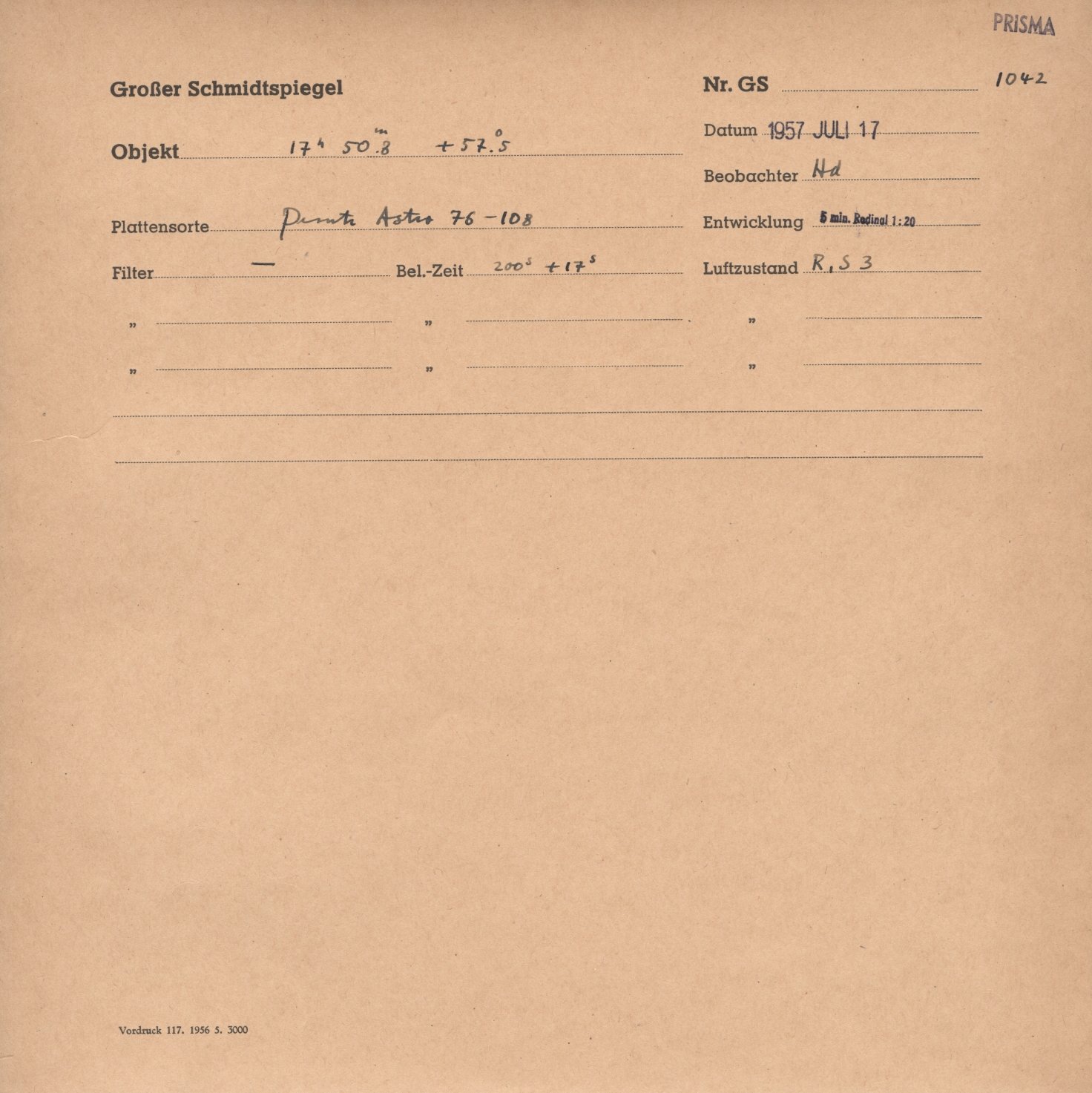 Plattenhuelle GS01042