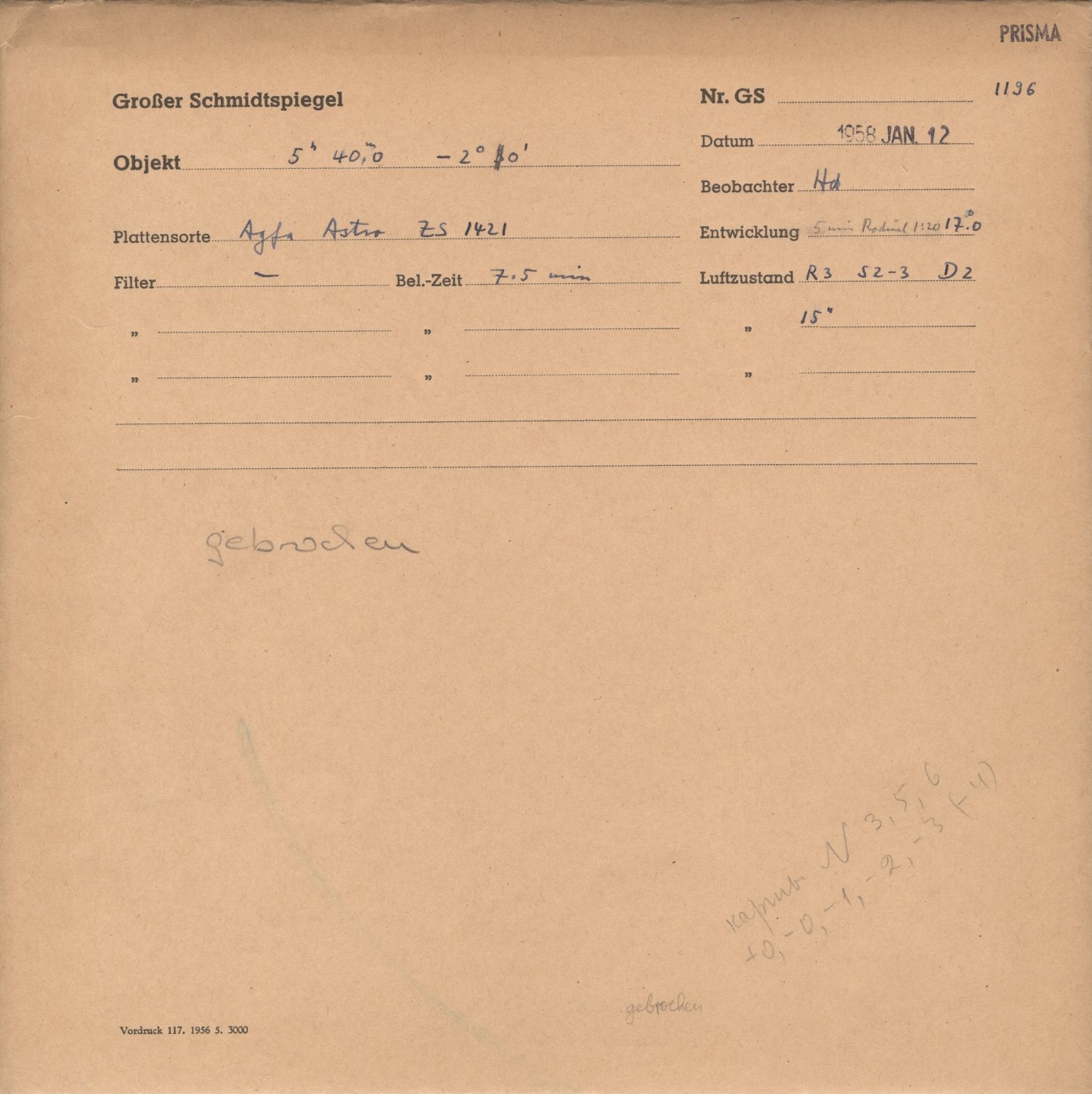 Plattenhuelle GS01196