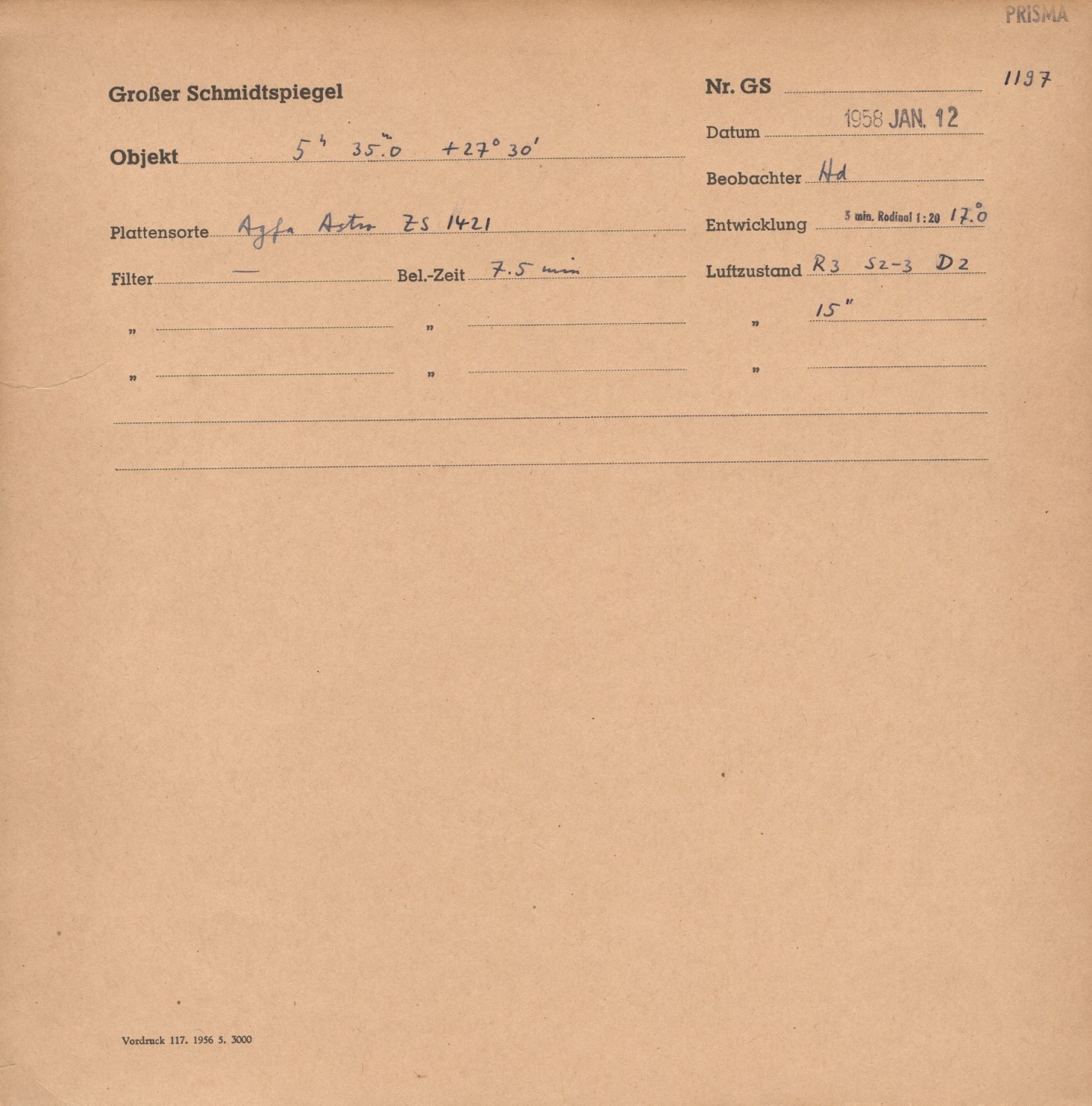 Plattenhuelle GS01197